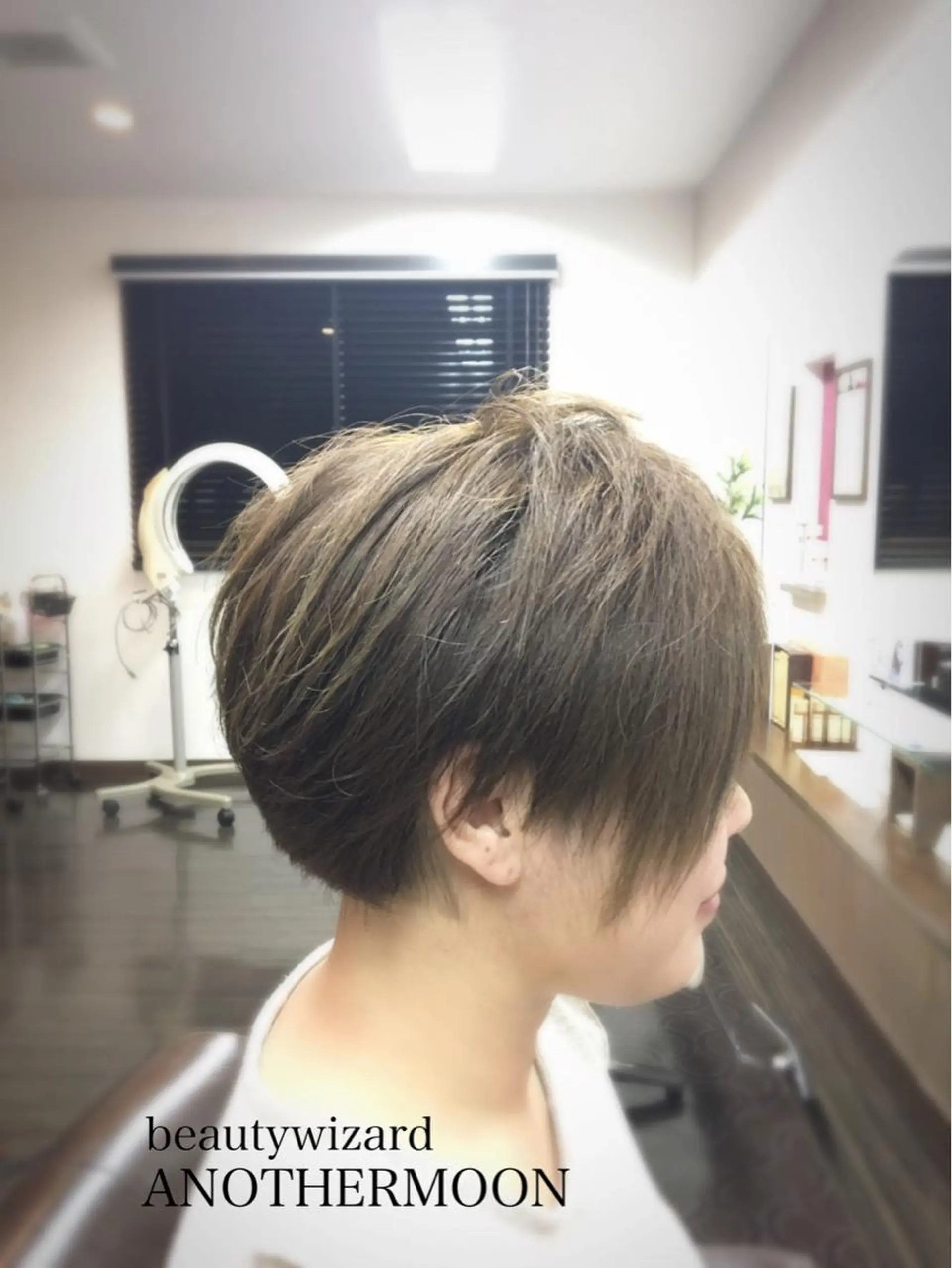 ショート カラー アッシュ シルバー シルバーアッシュ ショートヘア カット トリートメント 大島 智志のヘアスタイル