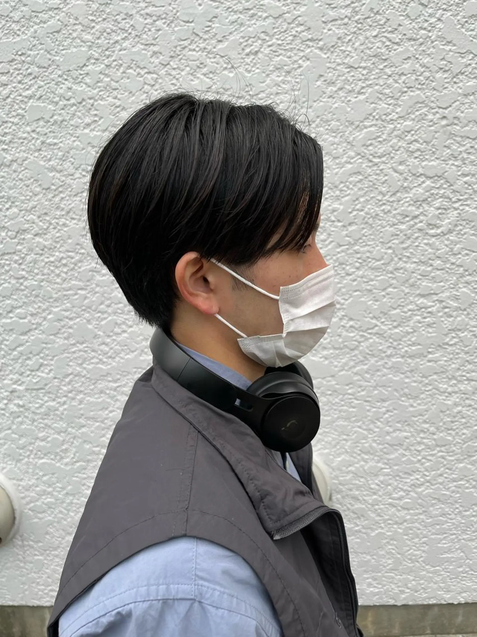 メンズ センターパート メンズ就活ヘア 刈り上げ カット パーマ 丹田 龍輔のヘアスタイル