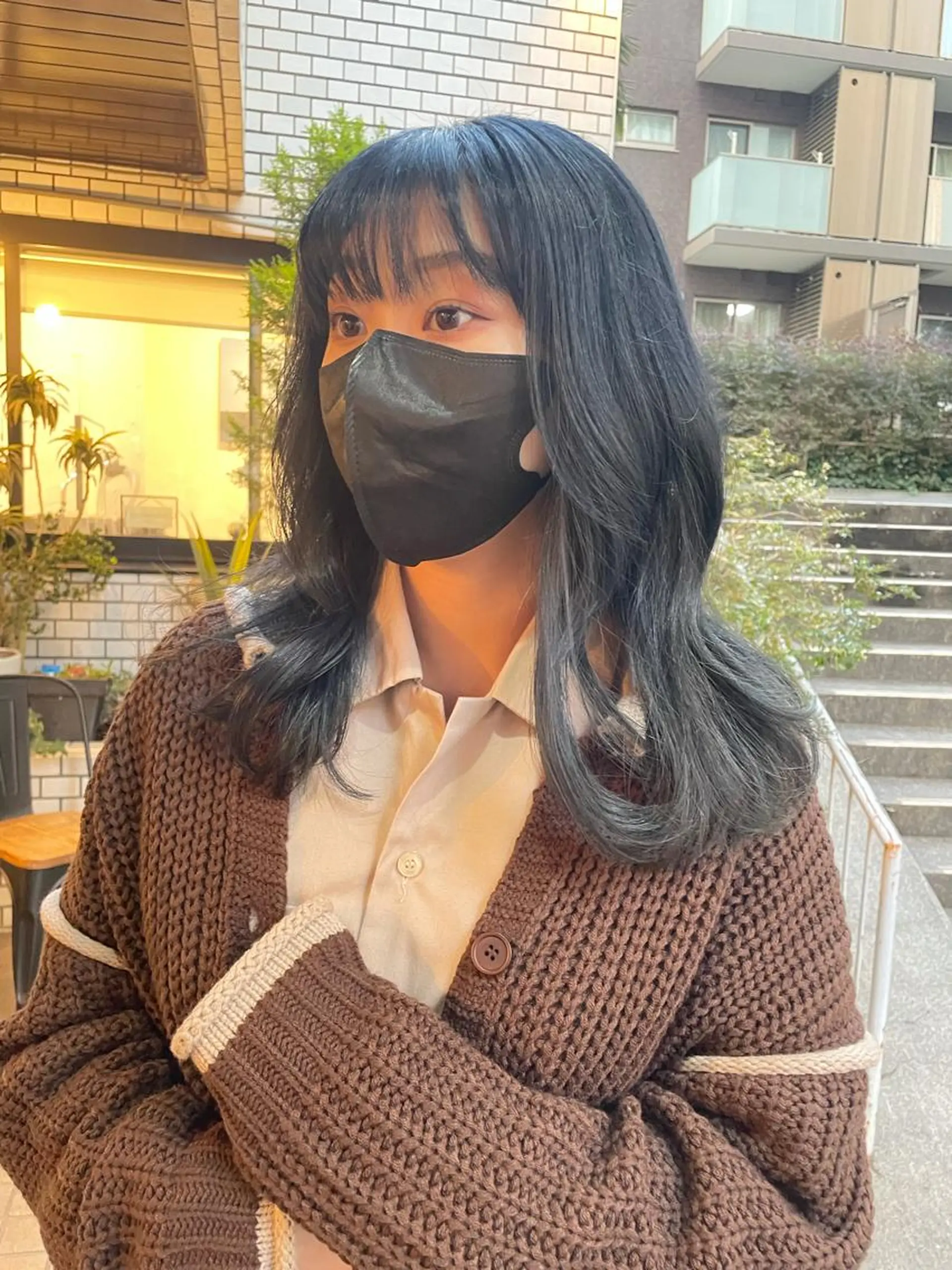 セミロング カラー 梅田韓国ヘア kiara🩷彡のヘアスタイル