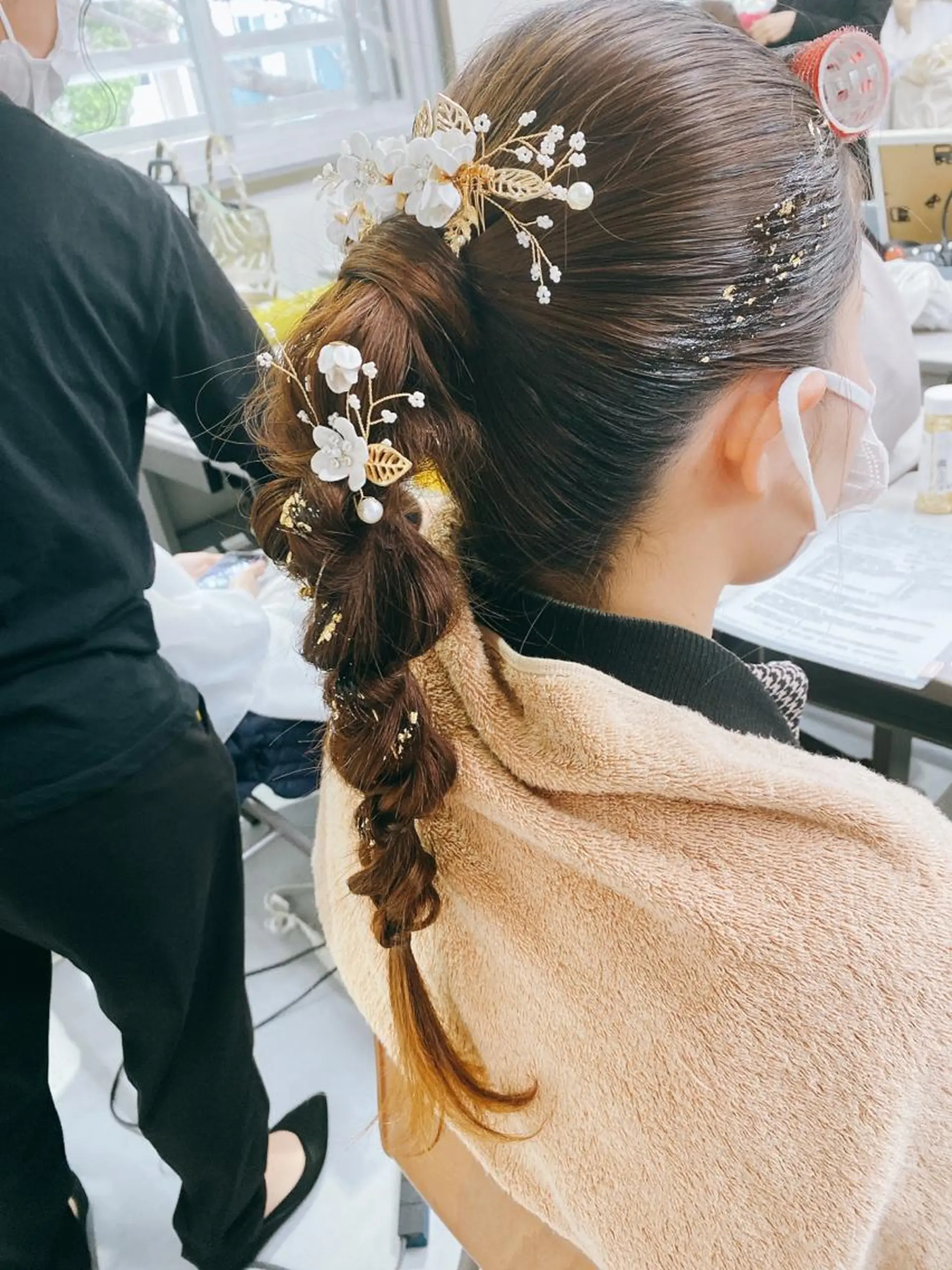 ヘアアレンジ ポニーテール 卒業式のヘアスタイル ヘアセット 宮崎 詩織のマツエク・マツパデザイン