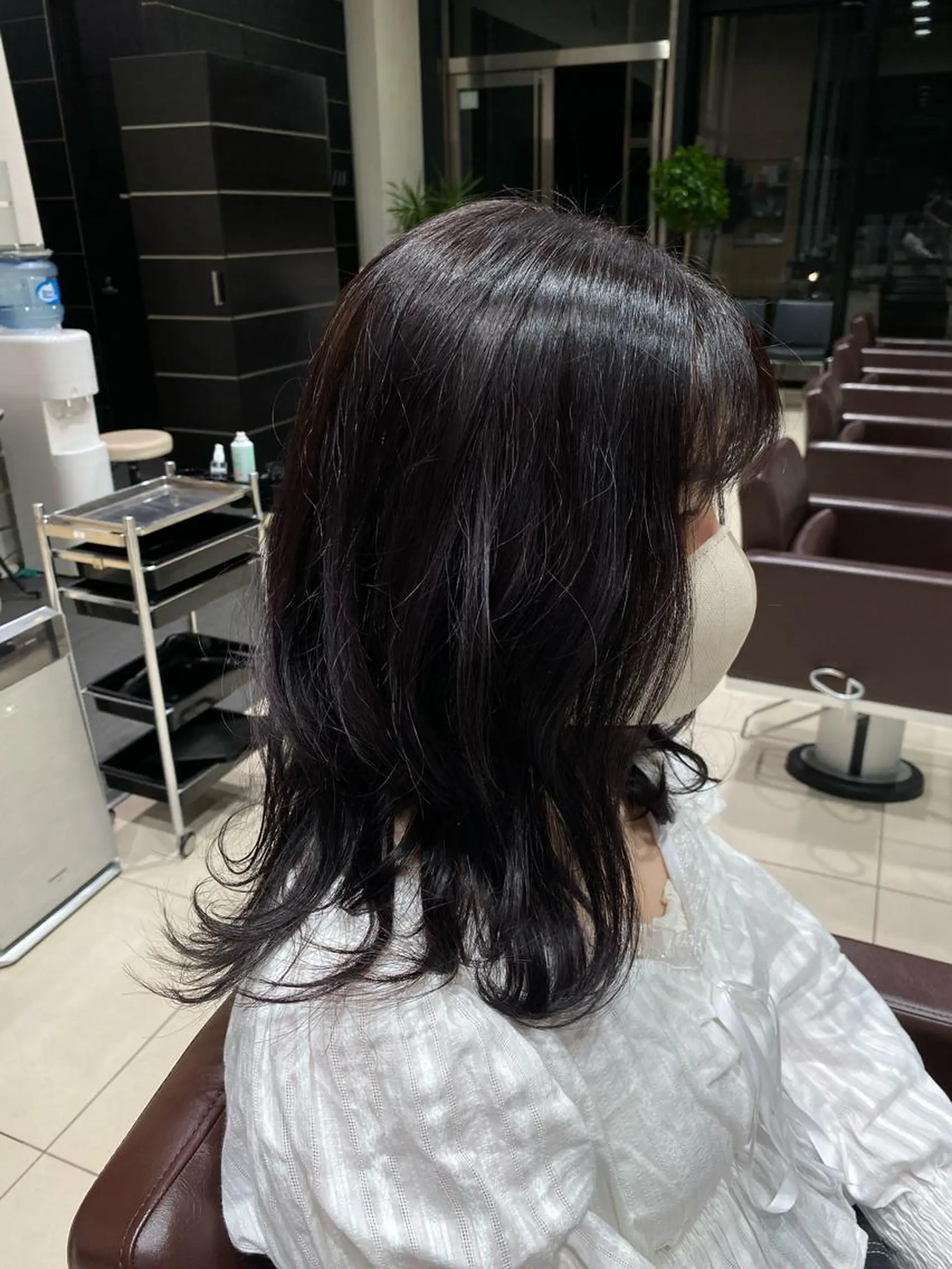 セミロング ボブ/顔まわりレイヤ ー/新宿/KOKIのヘアスタイル