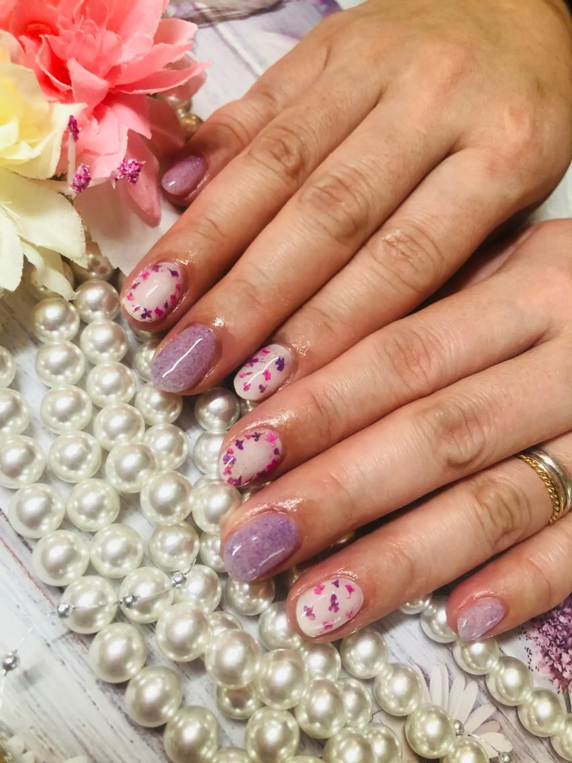 ネイル マツエク・マツパ 春ネイル プライベートサロン HA♥NAのマツエク・マツパデザイン