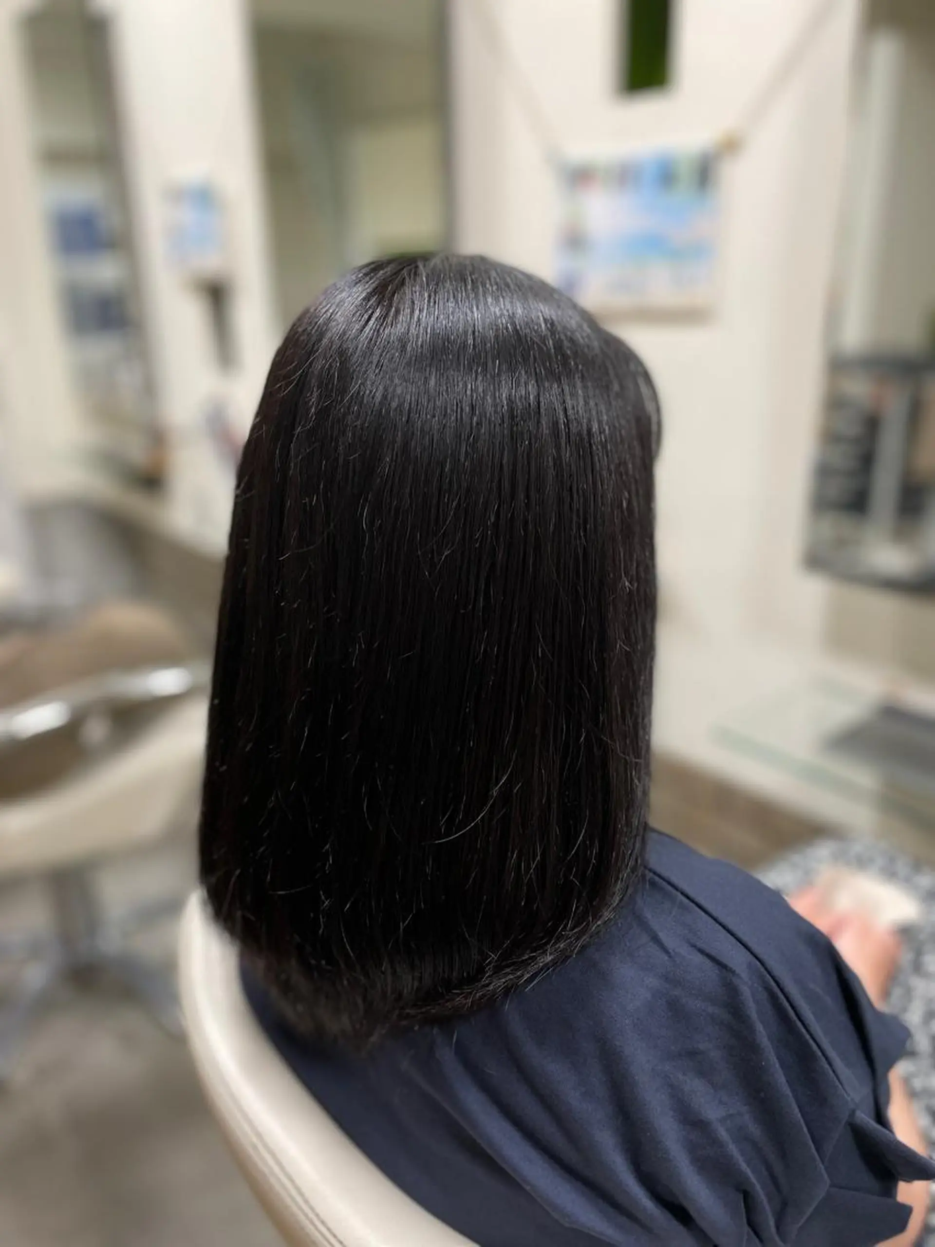 セミロング カラー トリートメント ヘアメイクニューヨーク根津店所属・リニューアルオープン ☆根津店齋藤のヘアスタイル