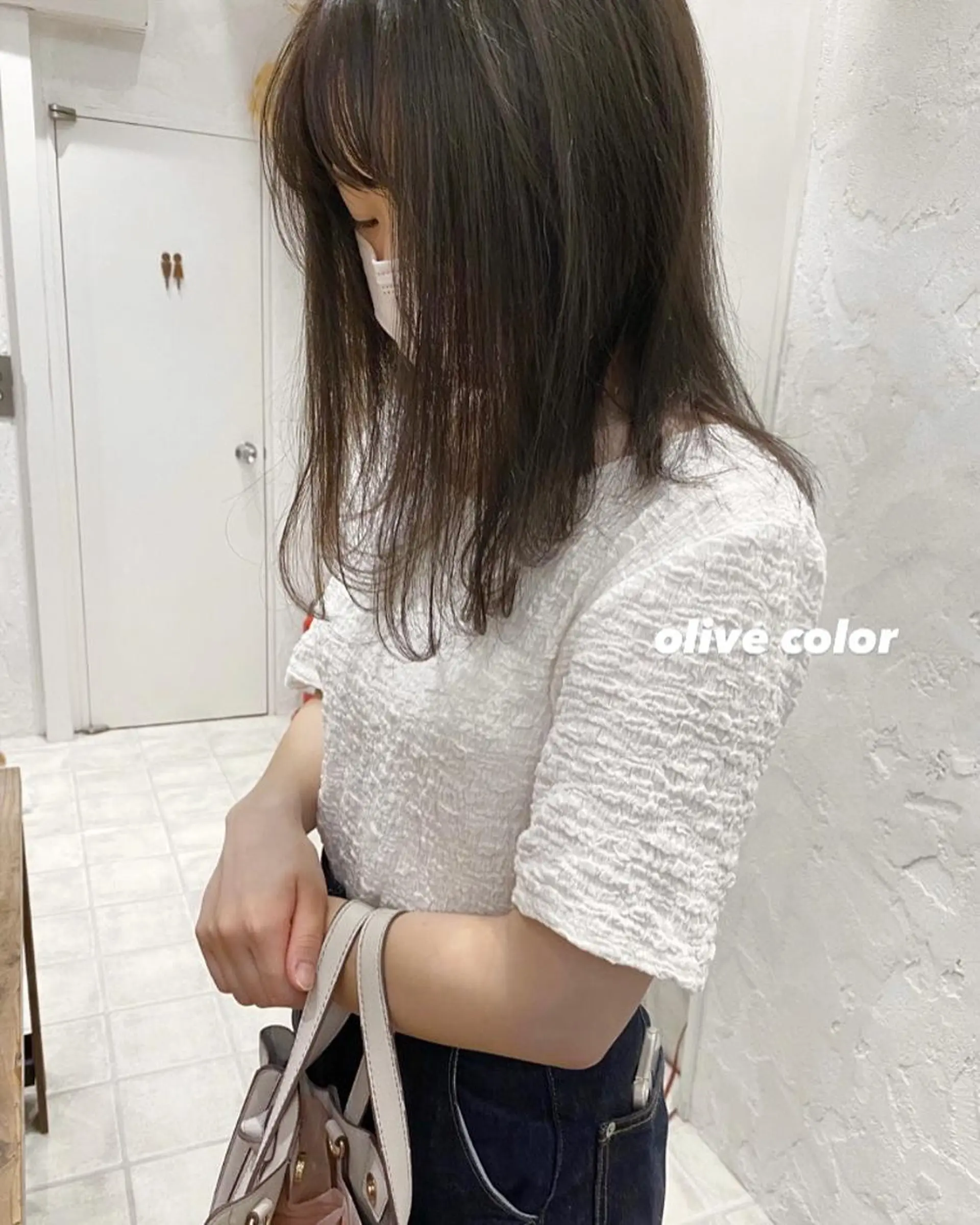 ミディアム カラー オリーブカラー 🌟アレンジが似合う カラー🌟Rumiのヘアスタイル