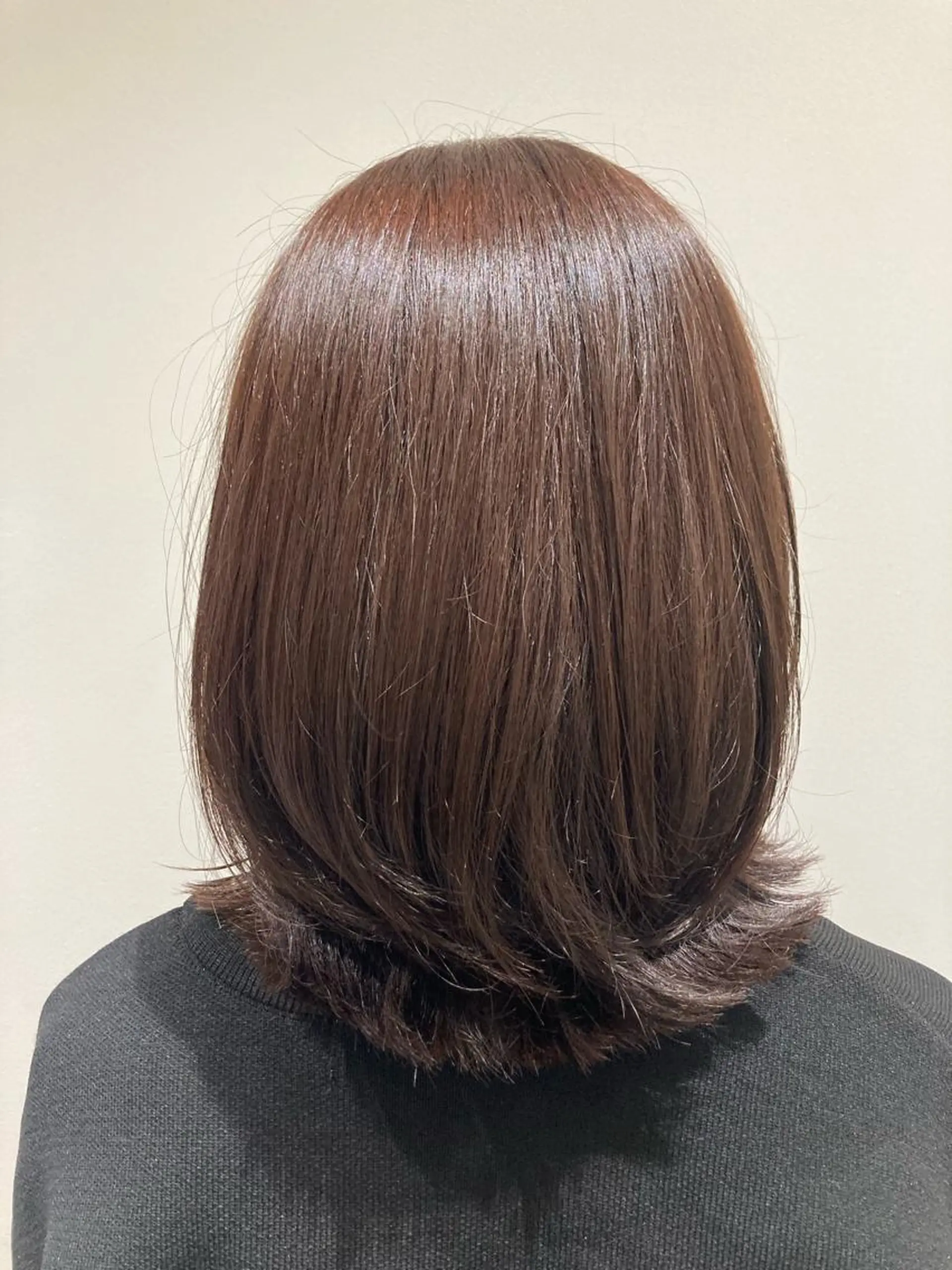 カラー ブラウンカラー オレンジ オレンジブラウン ヘアカラー 折本 沙織のヘアスタイル