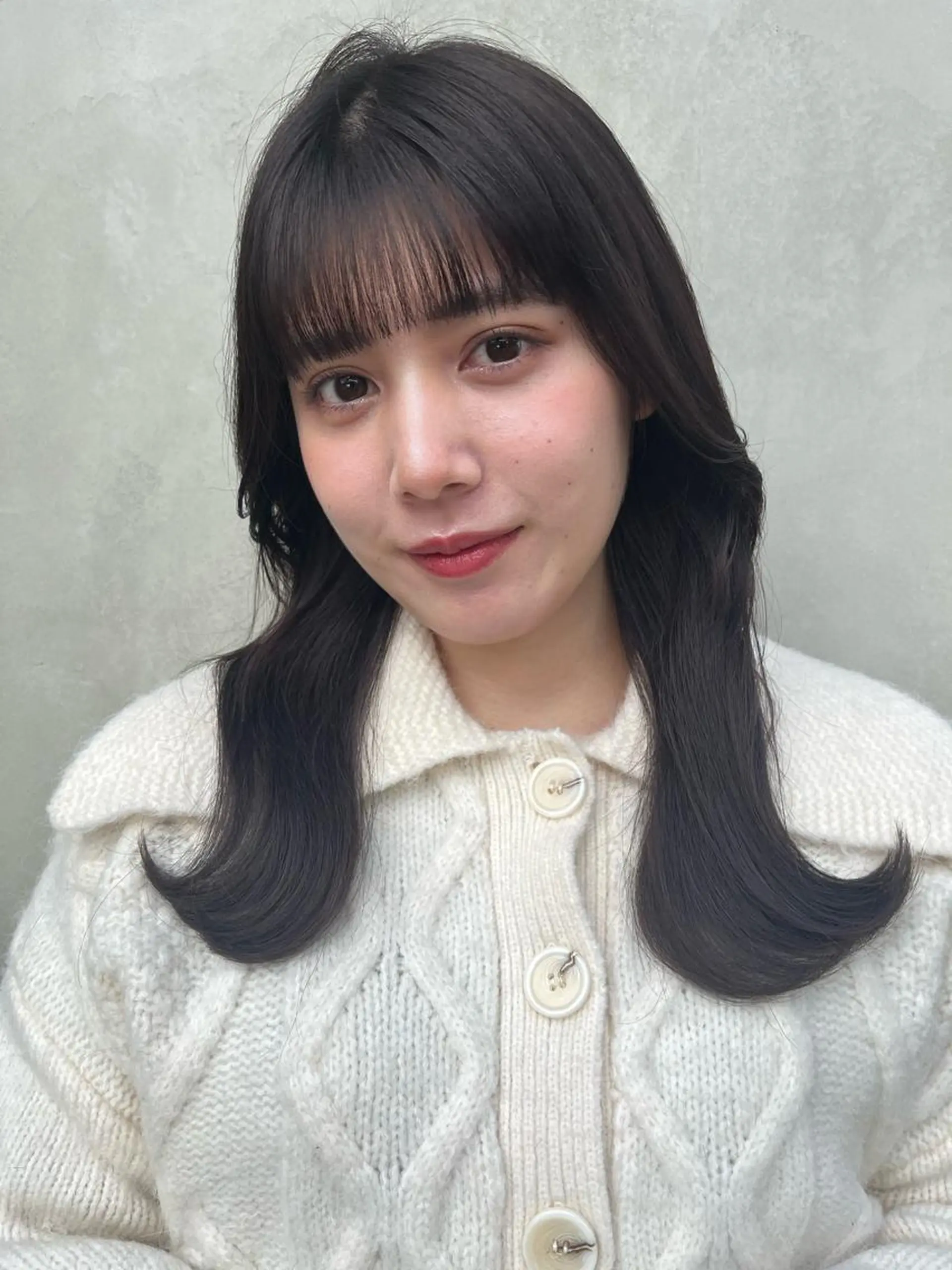 セミロング カラー 韓国ヘア/耳ツボジュ エリー♡ayumuのヘアスタイル