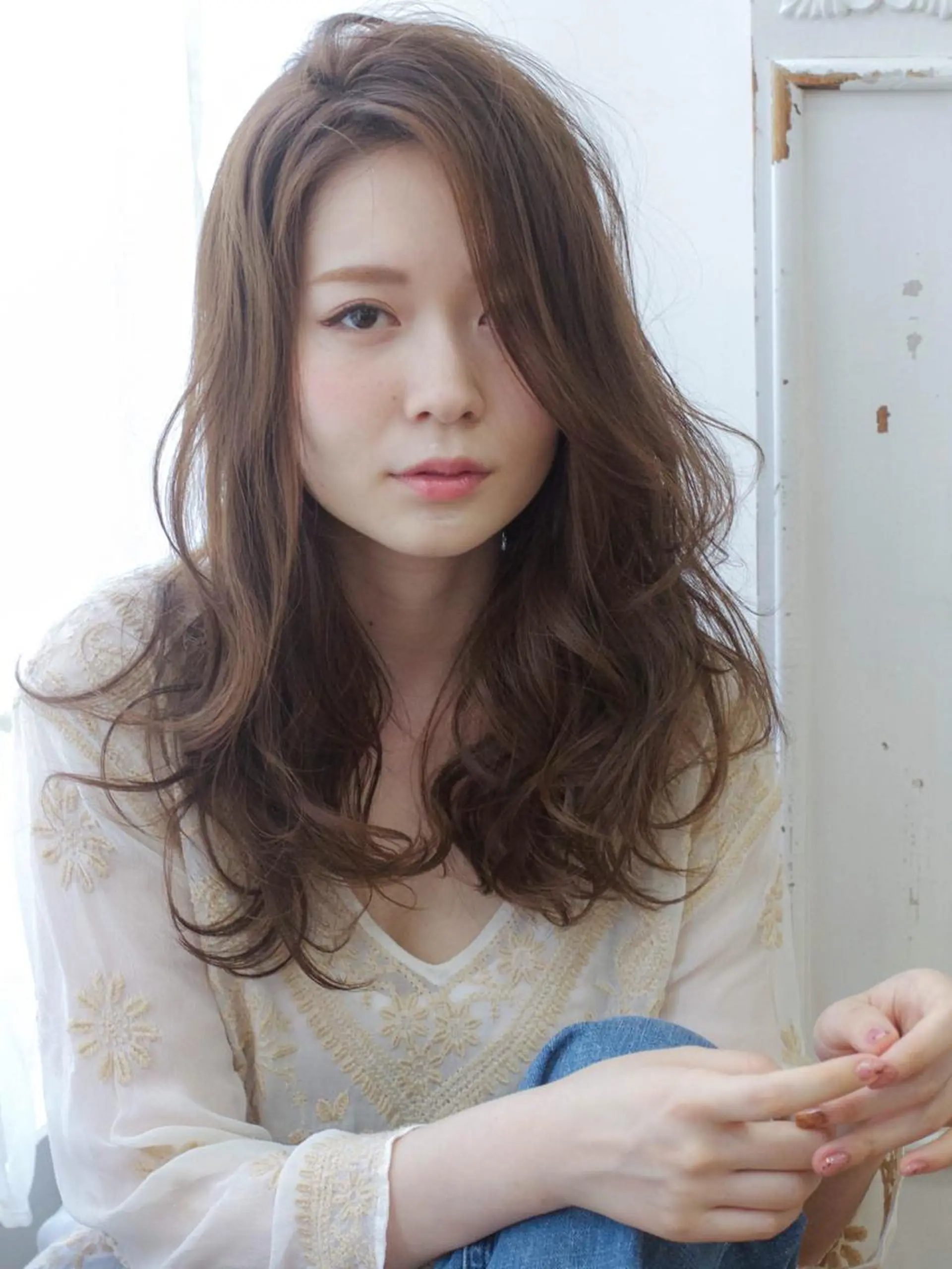 セミロング ＨＩ ROのヘアスタイル