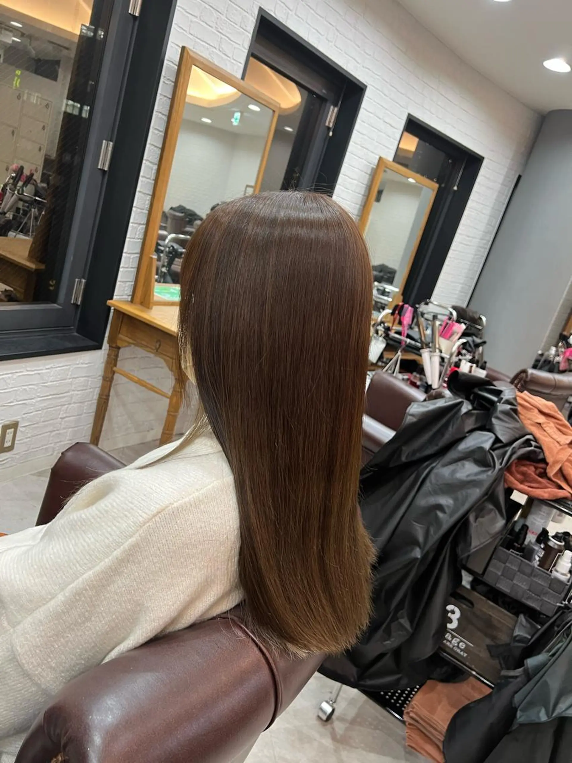 ロング カラー 髪質改善ストレート Kantaのヘアスタイル