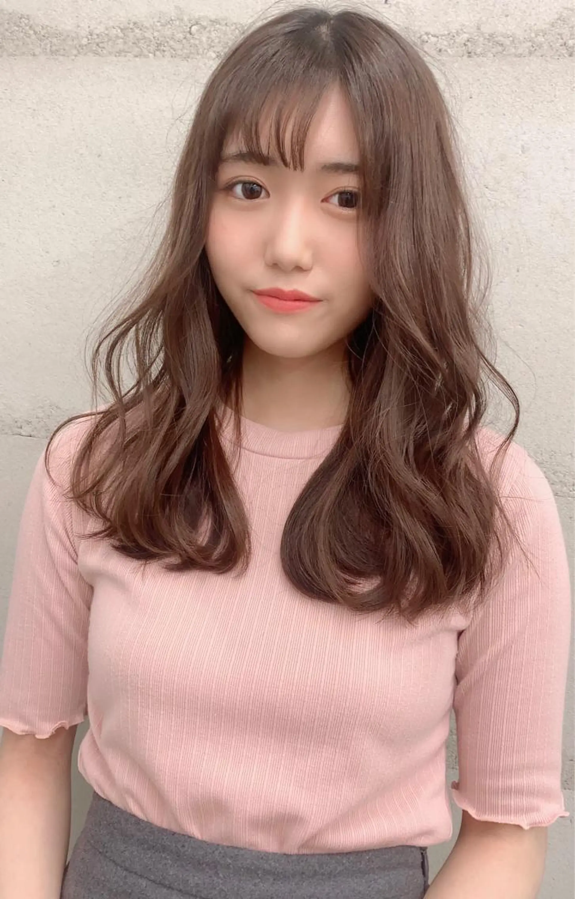 ロング カラー 透明感/オリーブ/ グレージュ/YUKAのヘアスタイル