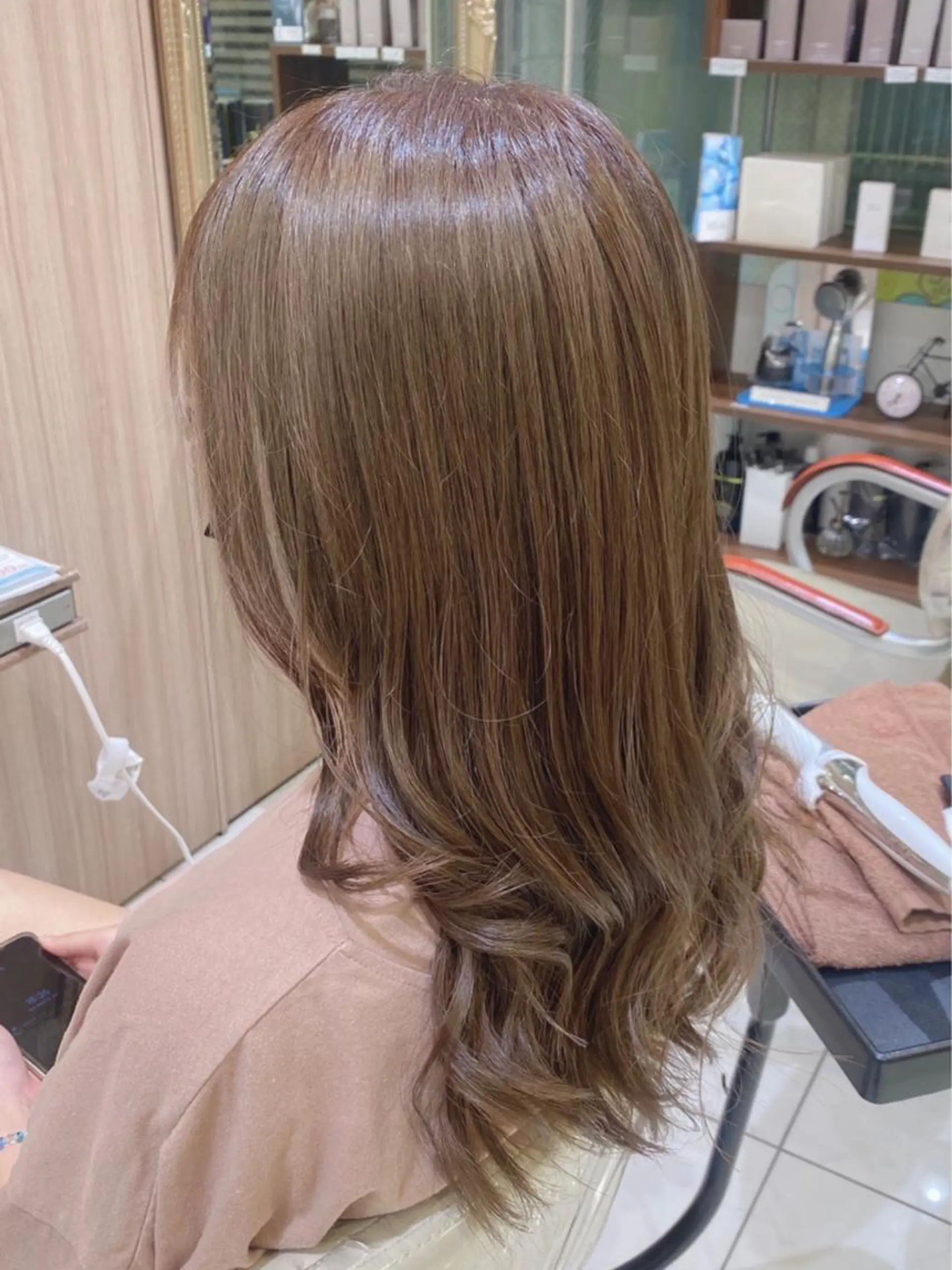 ロング カラー パーマ 古川 琴美のヘアスタイル