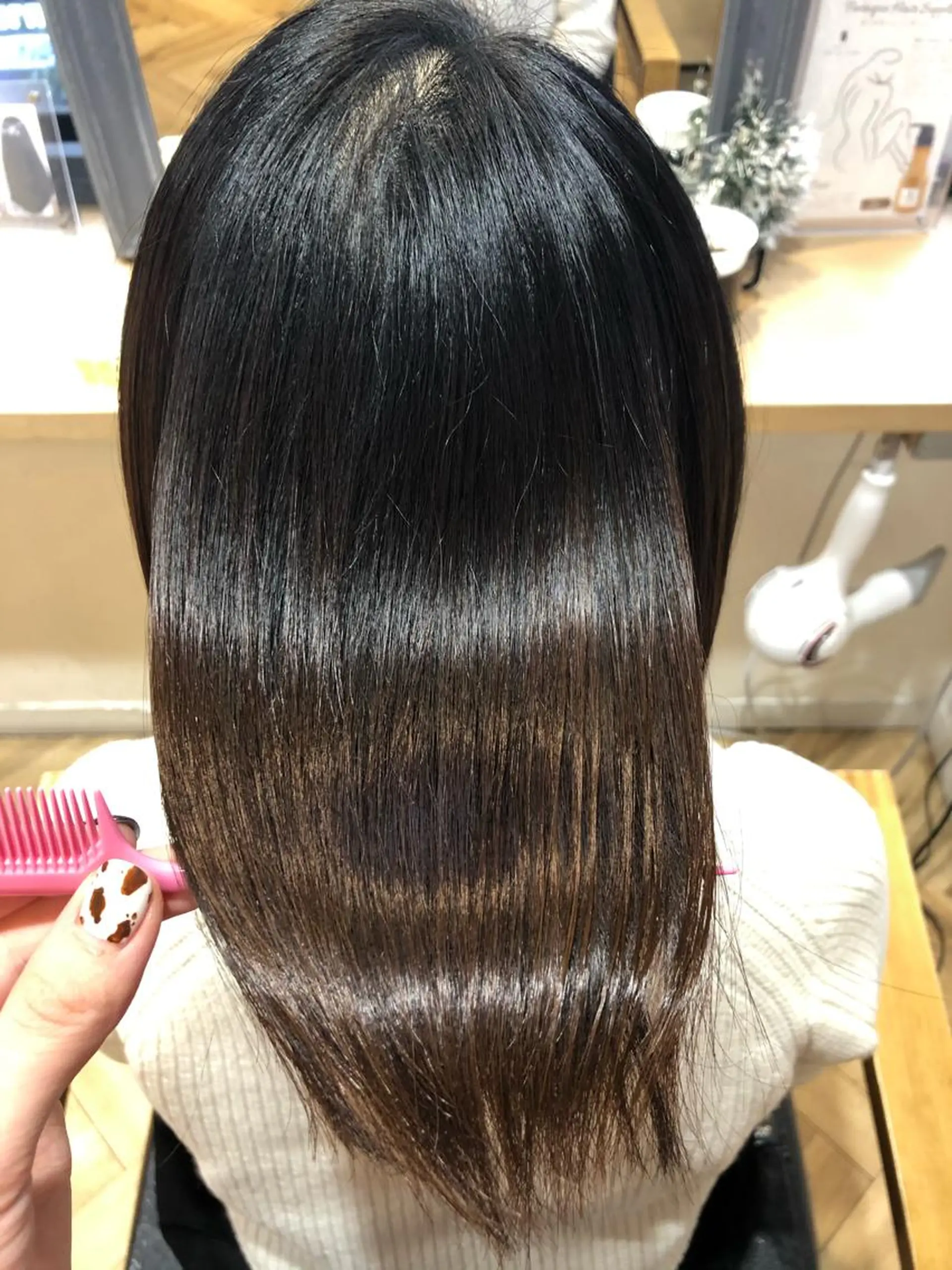 ミディアム 艶カラー/韓国顔周り 🎀mamiのヘアスタイル