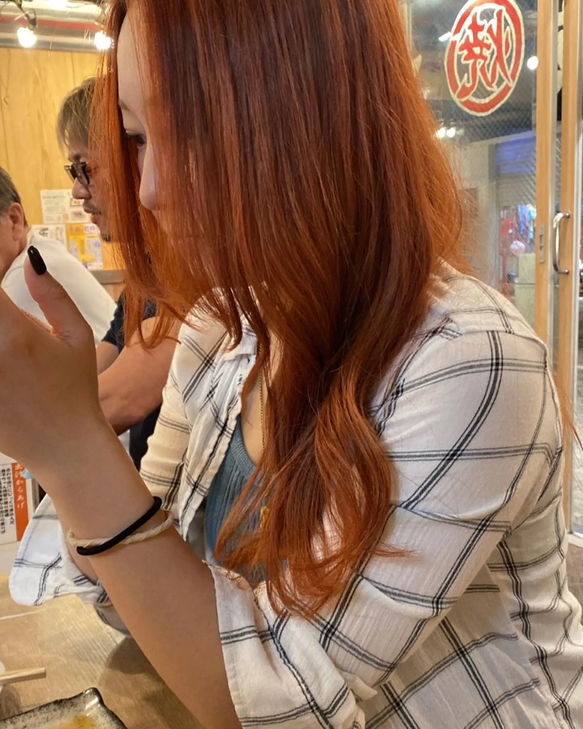 ロング カラー オレンジ カット ヘアカラー 【＆ koenji】 yuka🪽🫧のヘアスタイル