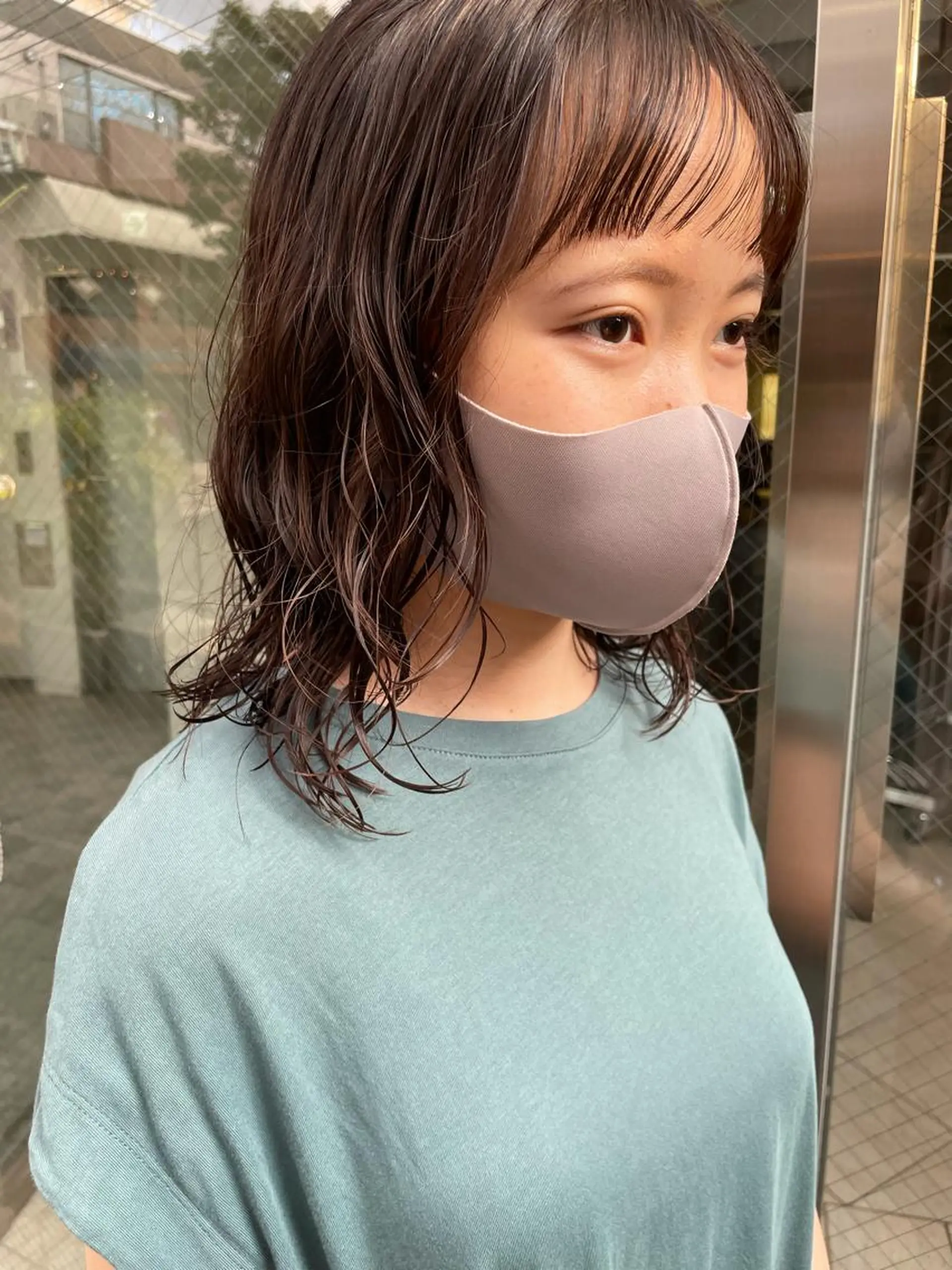 ミディアム パーマ ヘアアレンジ カット パーマ satsuki 暖色・ブラウンカラーのヘアスタイル