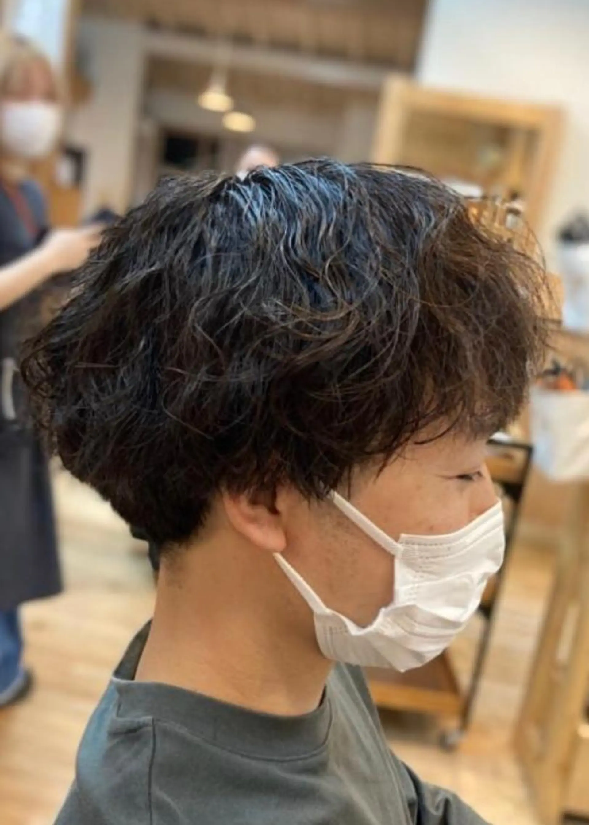 パーマ メンズ 林 エリのヘアスタイル