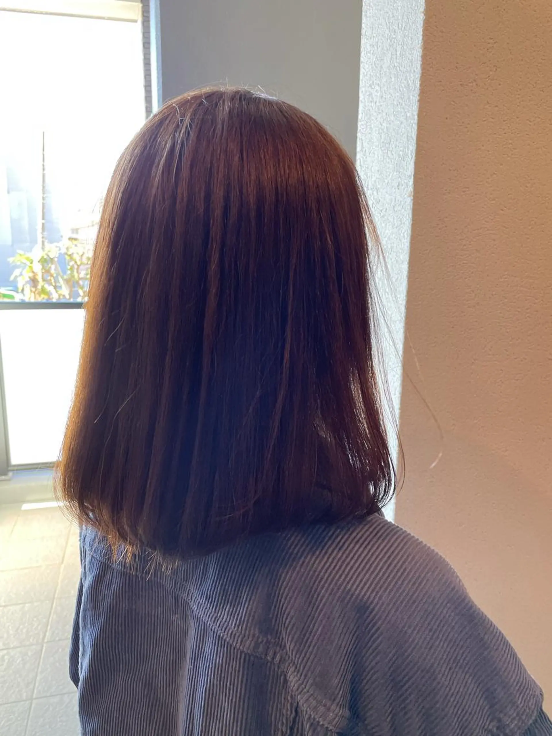 ミディアム 縮毛矯正 トリートメント 岡屋 瞬のヘアスタイル