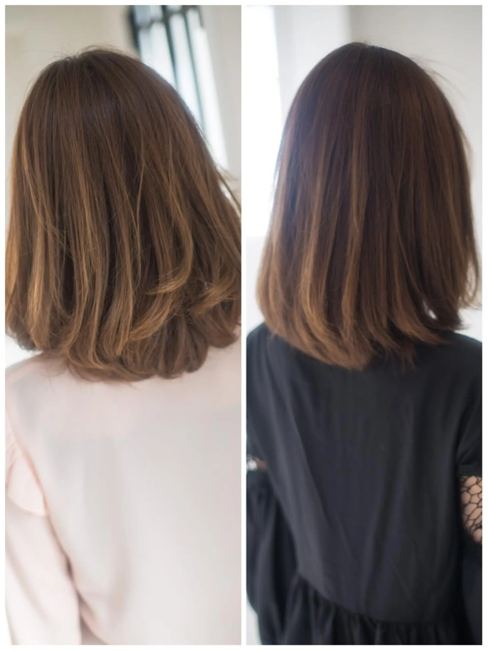 ミディアム カラー ヤナ マネージャーのヘアスタイル