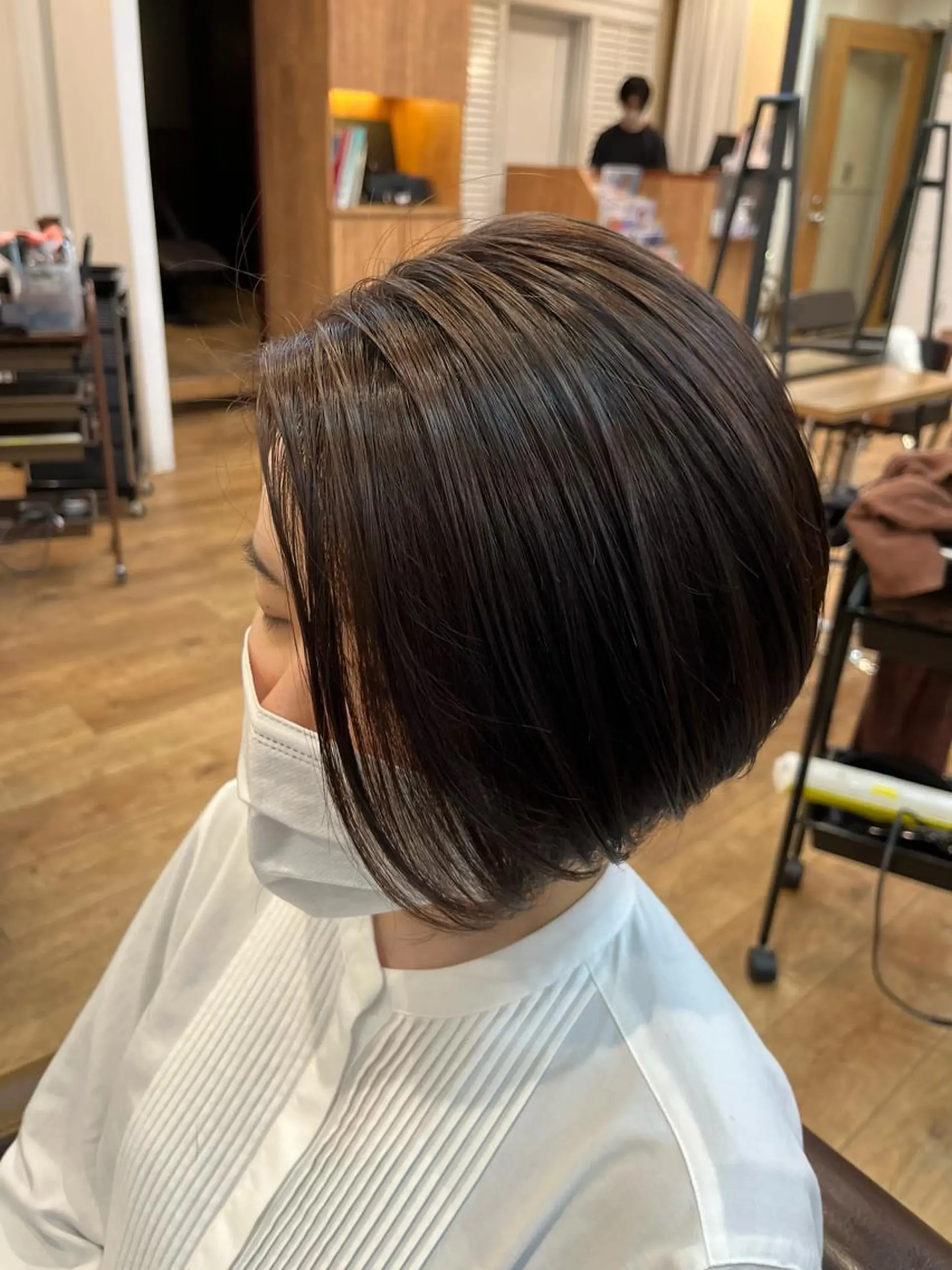 ショート カラー ハイライトカラー ハイライト ヘアカラー yuri🌼 NUMBER 天王寺のヘアスタイル