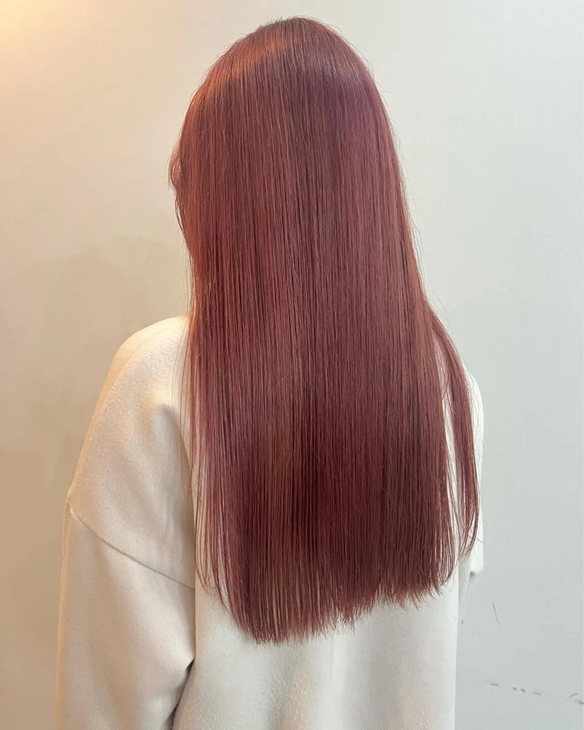 ロング カラー 切りっぱなしボブ/ ブリーチカラー/大塚のヘアスタイル