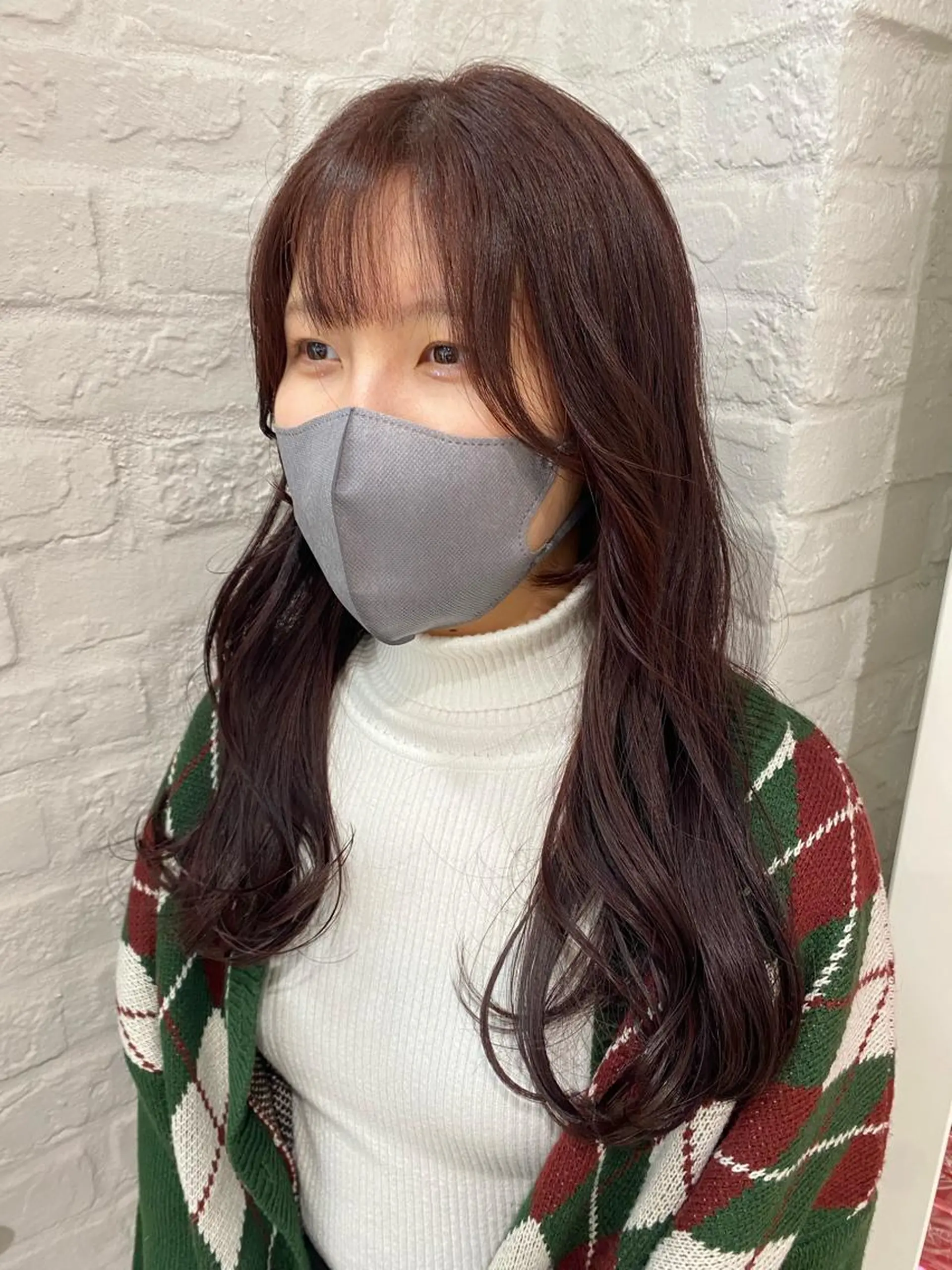 ロング カラー 森部 杏菜のヘアスタイル