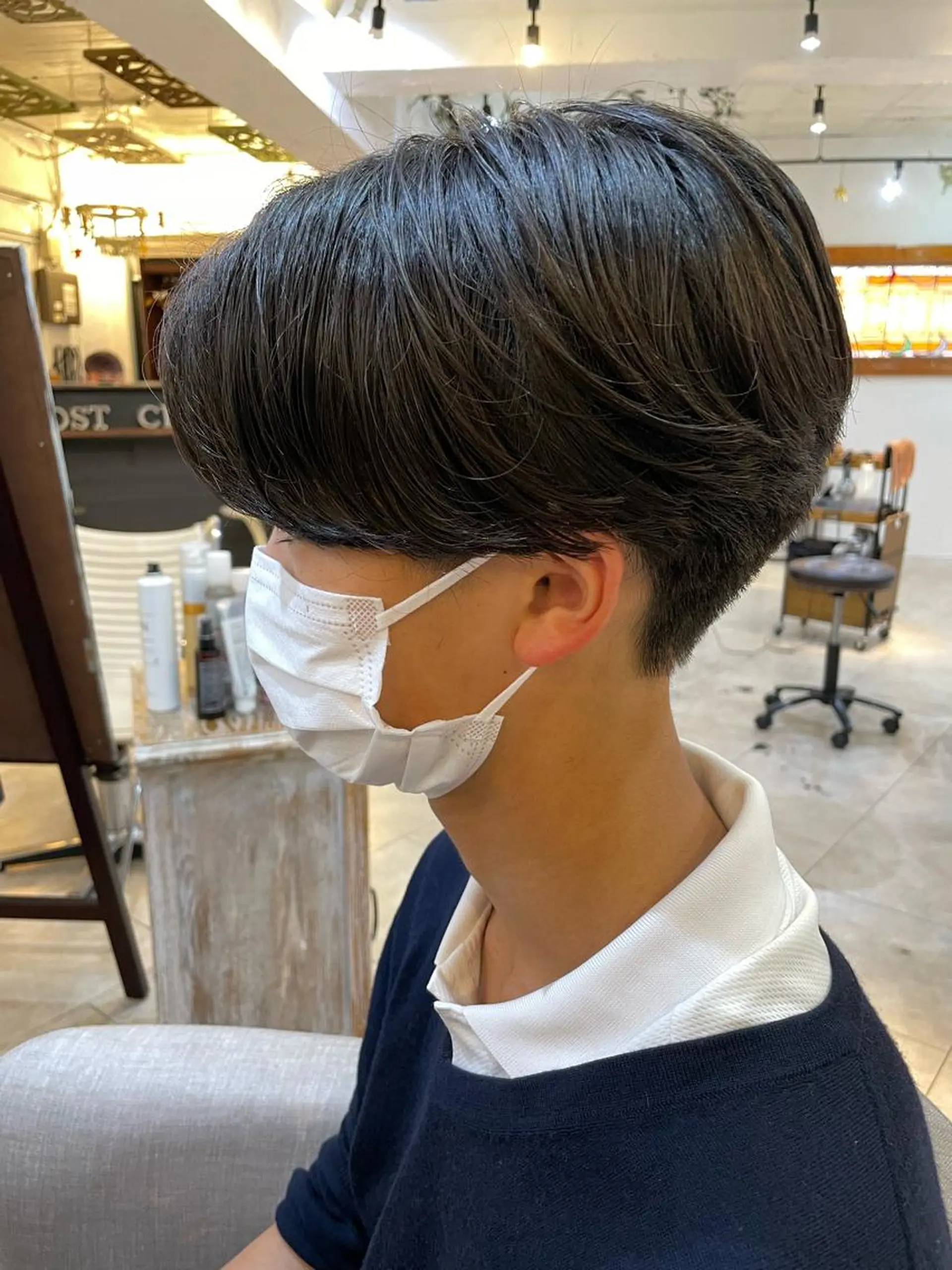 メンズ センターパート あしかが ゆいとのヘアスタイル