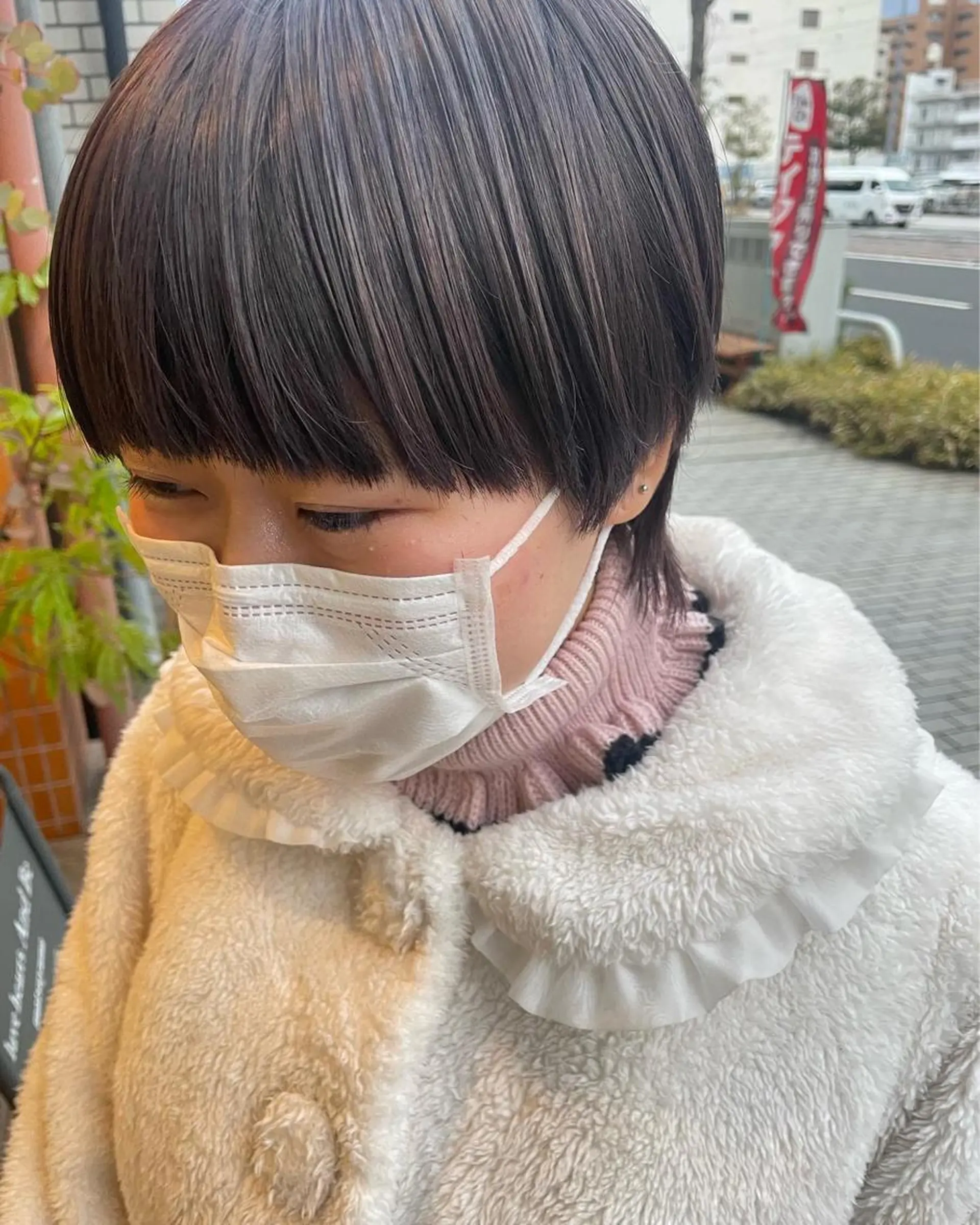 ショート カラー パープルカラー Era Hatsuneのヘアスタイル