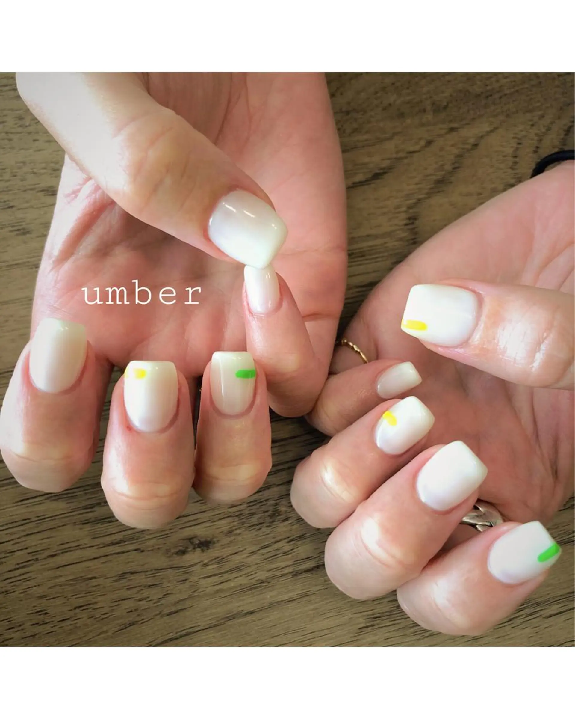 ネイル クリアネイル フットネイル フレンチネイル グラデーション マグネットネイル ハンドネイル umber 三茶1分のネイルデザイン