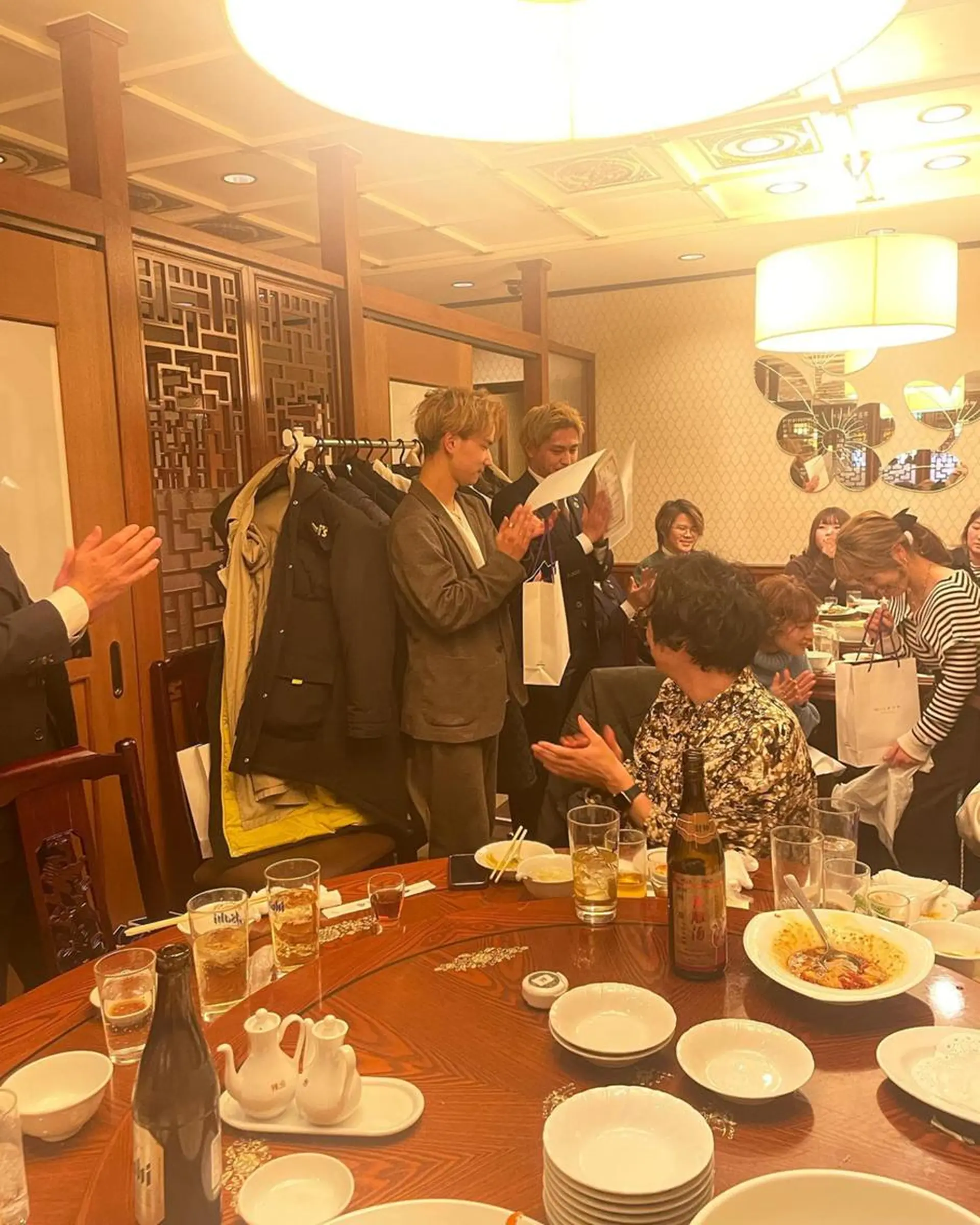 ミディアム カラー パーマ 髪質改善/ブリーチ 田代 龍我のヘアスタイル