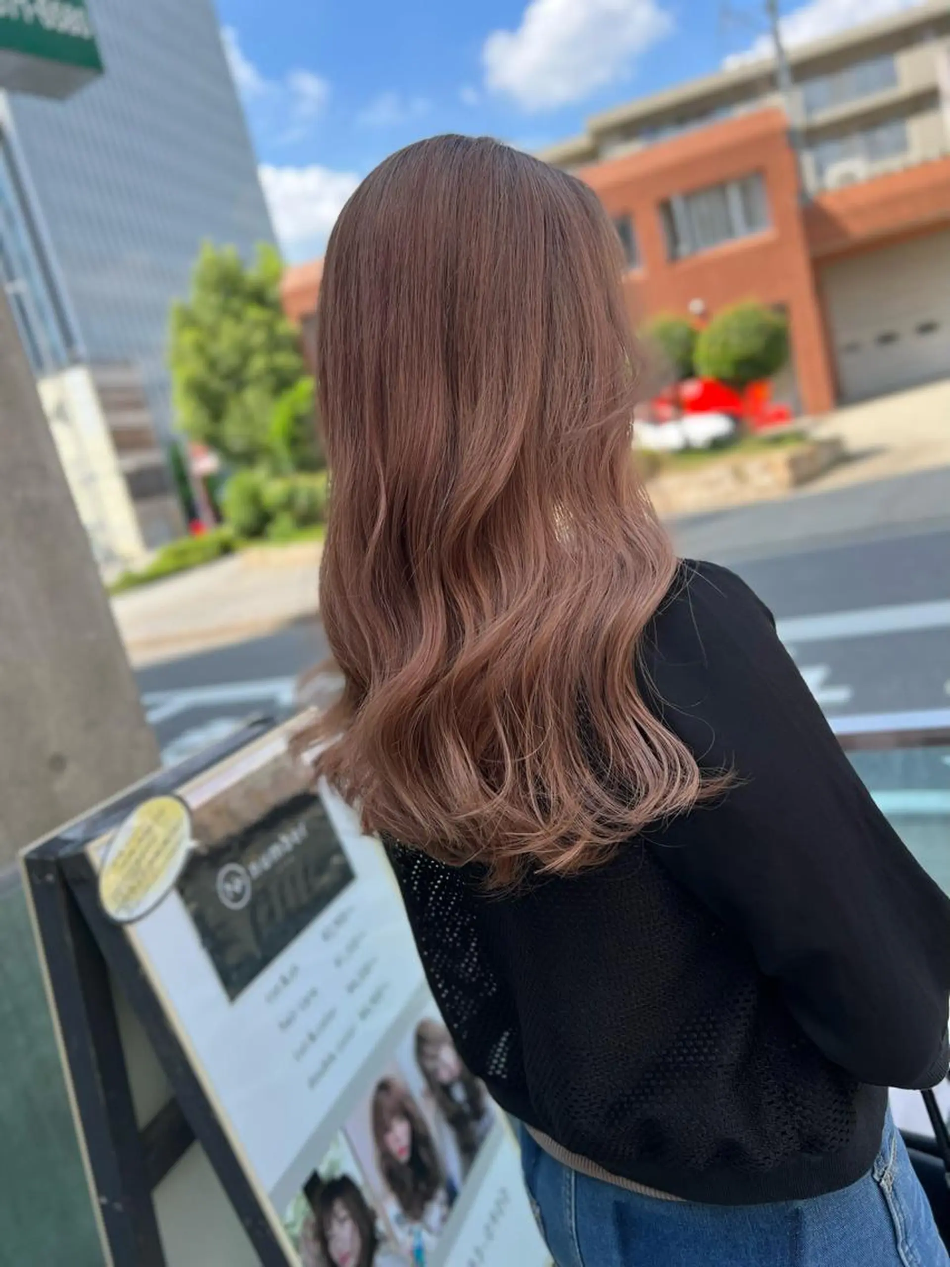 ロング カラー 髪質改善/ ブリーチ/中尾のヘアスタイル