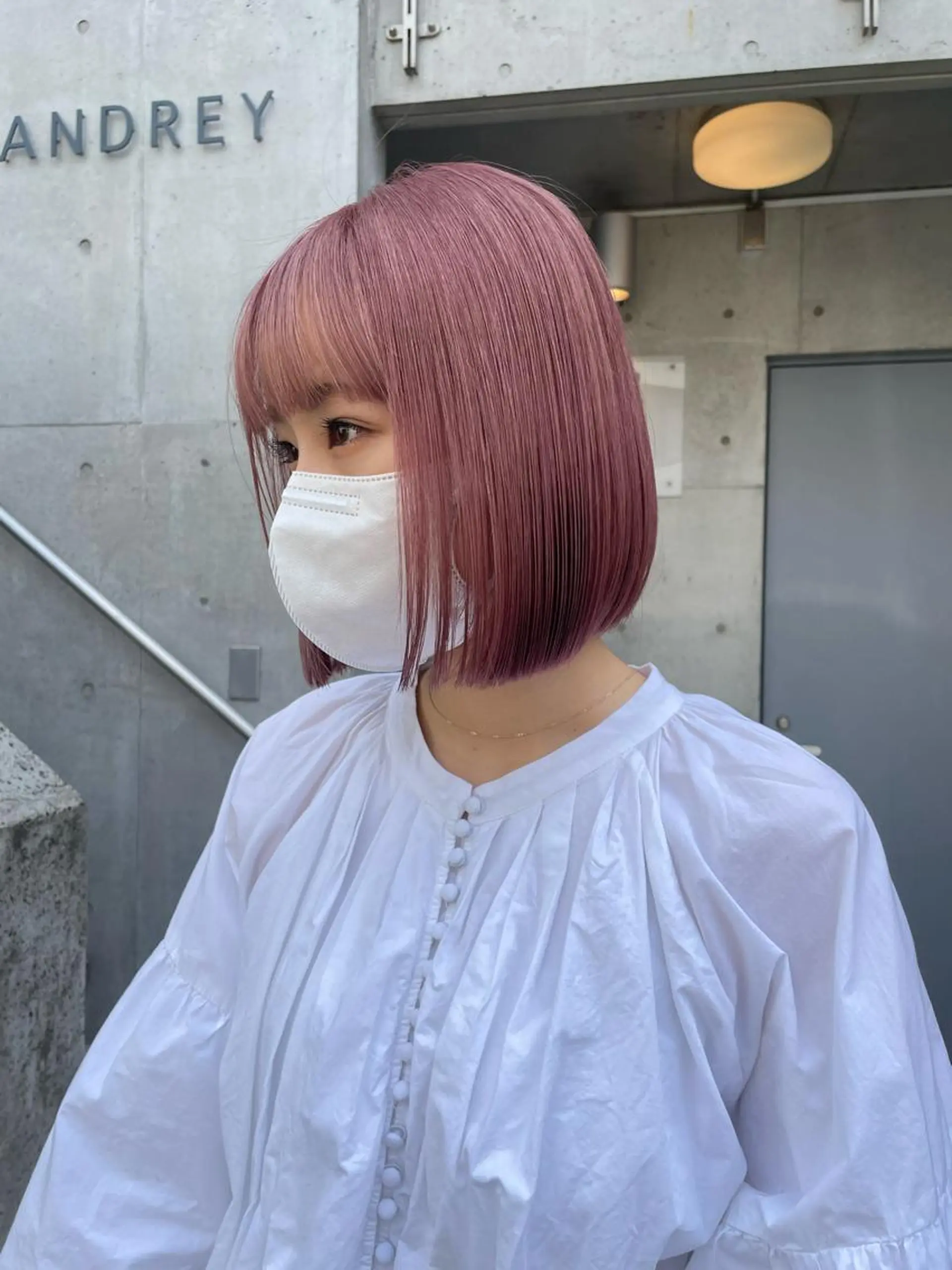 ミディアム カラー ベージュカラー ピンクカラー GO TODAY  シェアサロン札幌店所属・kana .のヘアスタイル