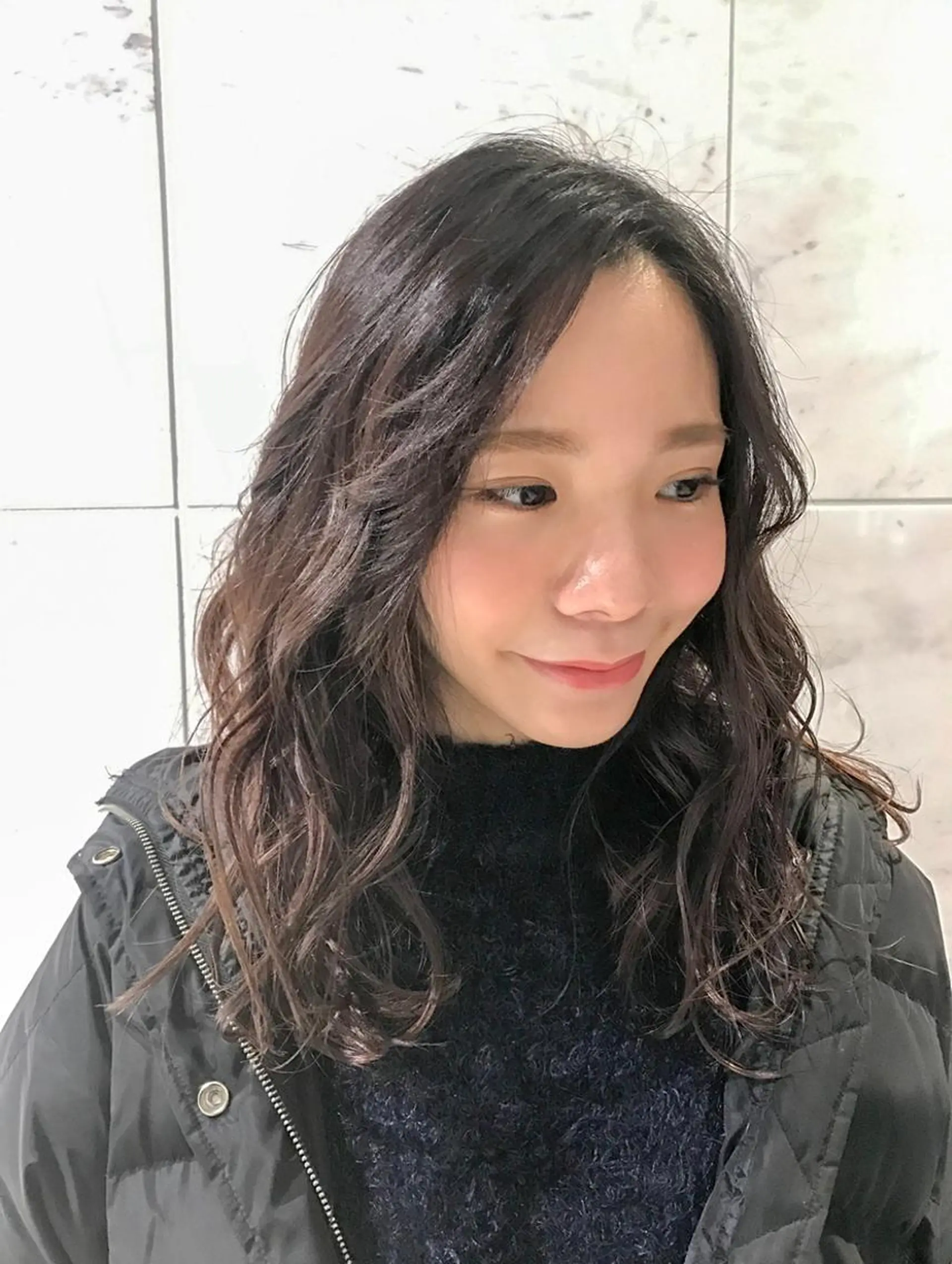 ロング カラー オブヘア鷺沼所属・立石 タテイシのヘアスタイル
