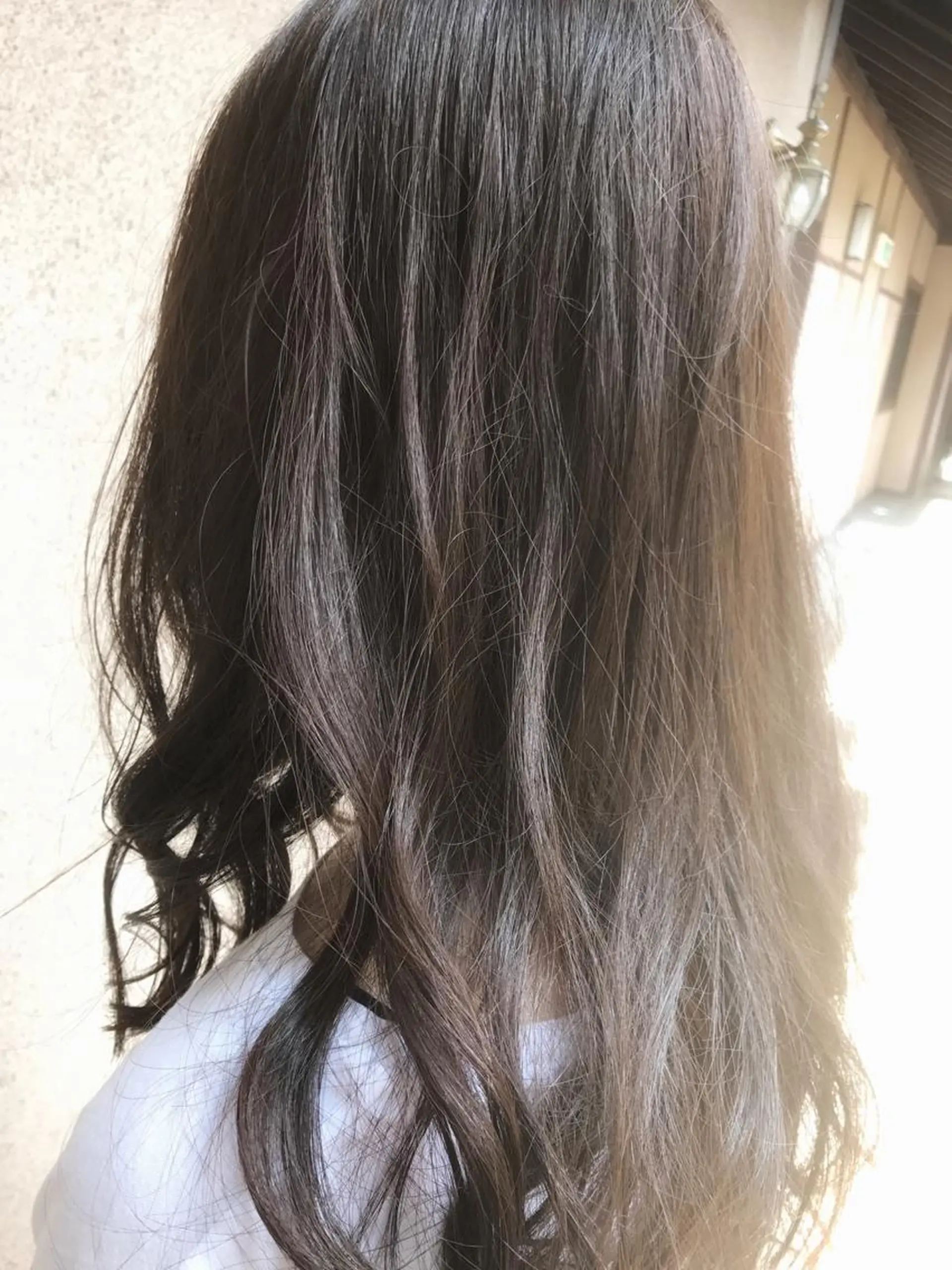 セミロング カラー ベージュカラー vato マンツーマンサロンのヘアスタイル