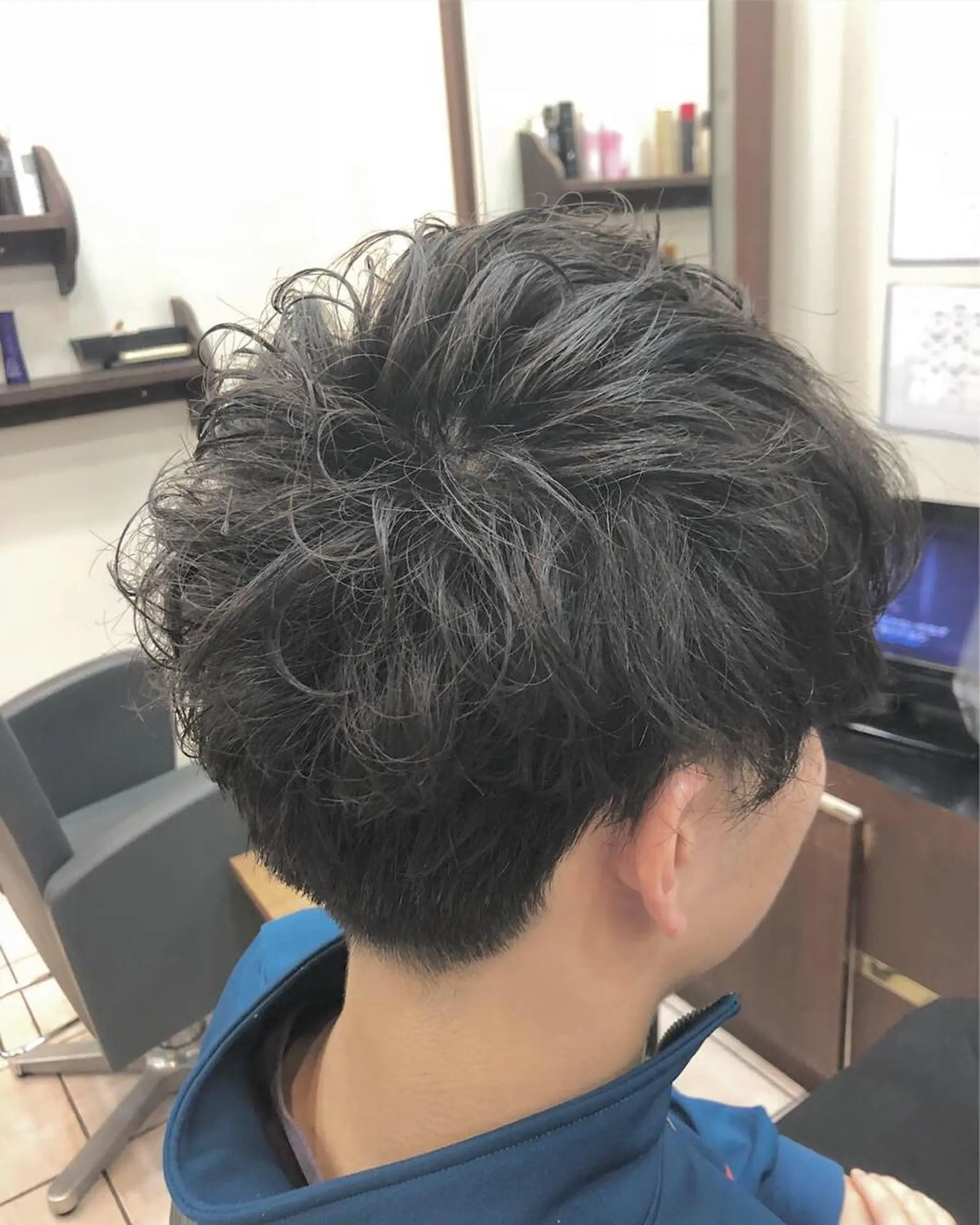 パーマ メンズ メンズパーマ カット パーマ トリートメント SHAFT Ieiriのヘアスタイル