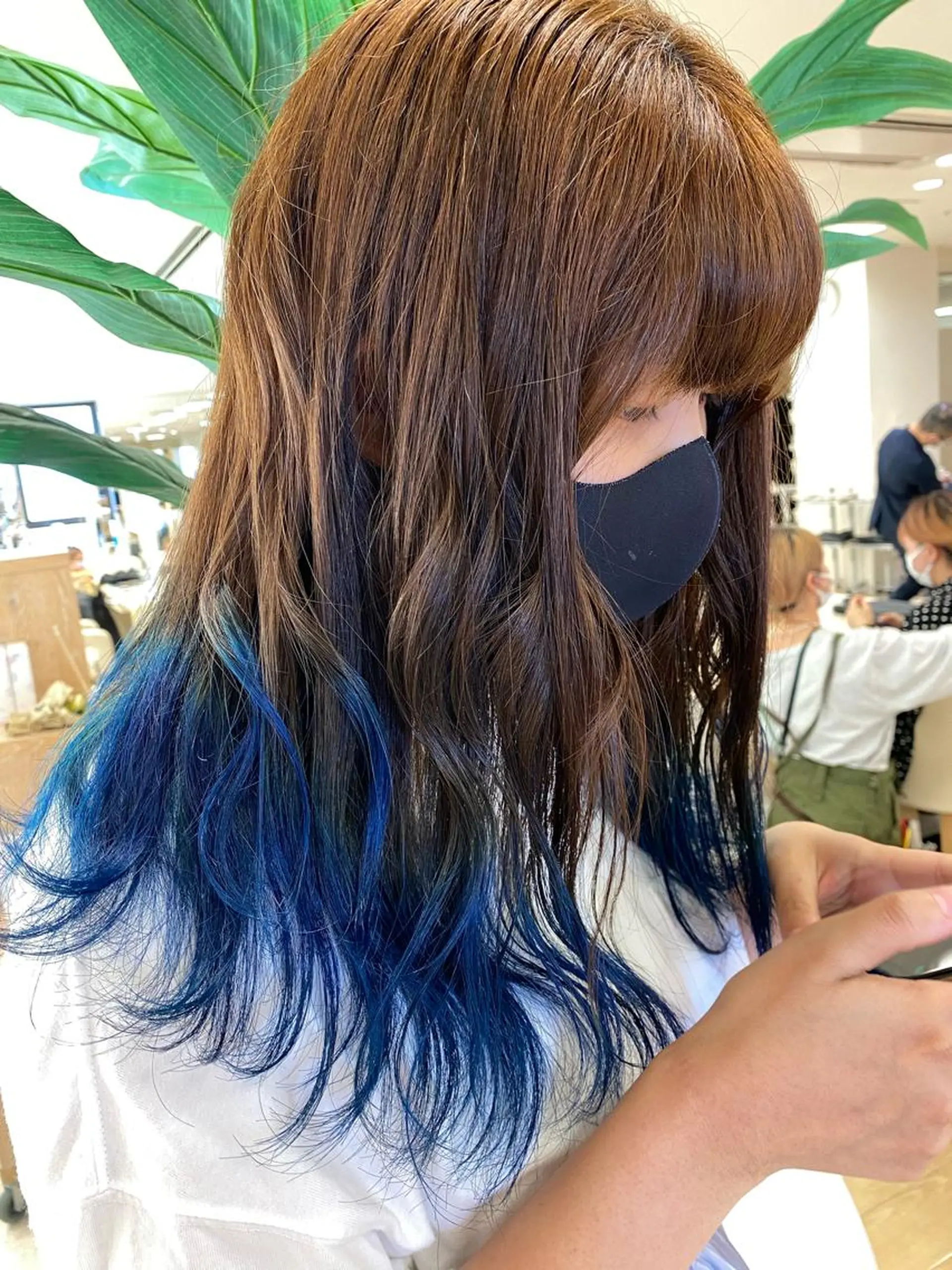 ロング カラー ヘアカラー トリートメント ヘアセット ハイトーン/ウルフ /レイヤー/坂野幸伸のヘアスタイル