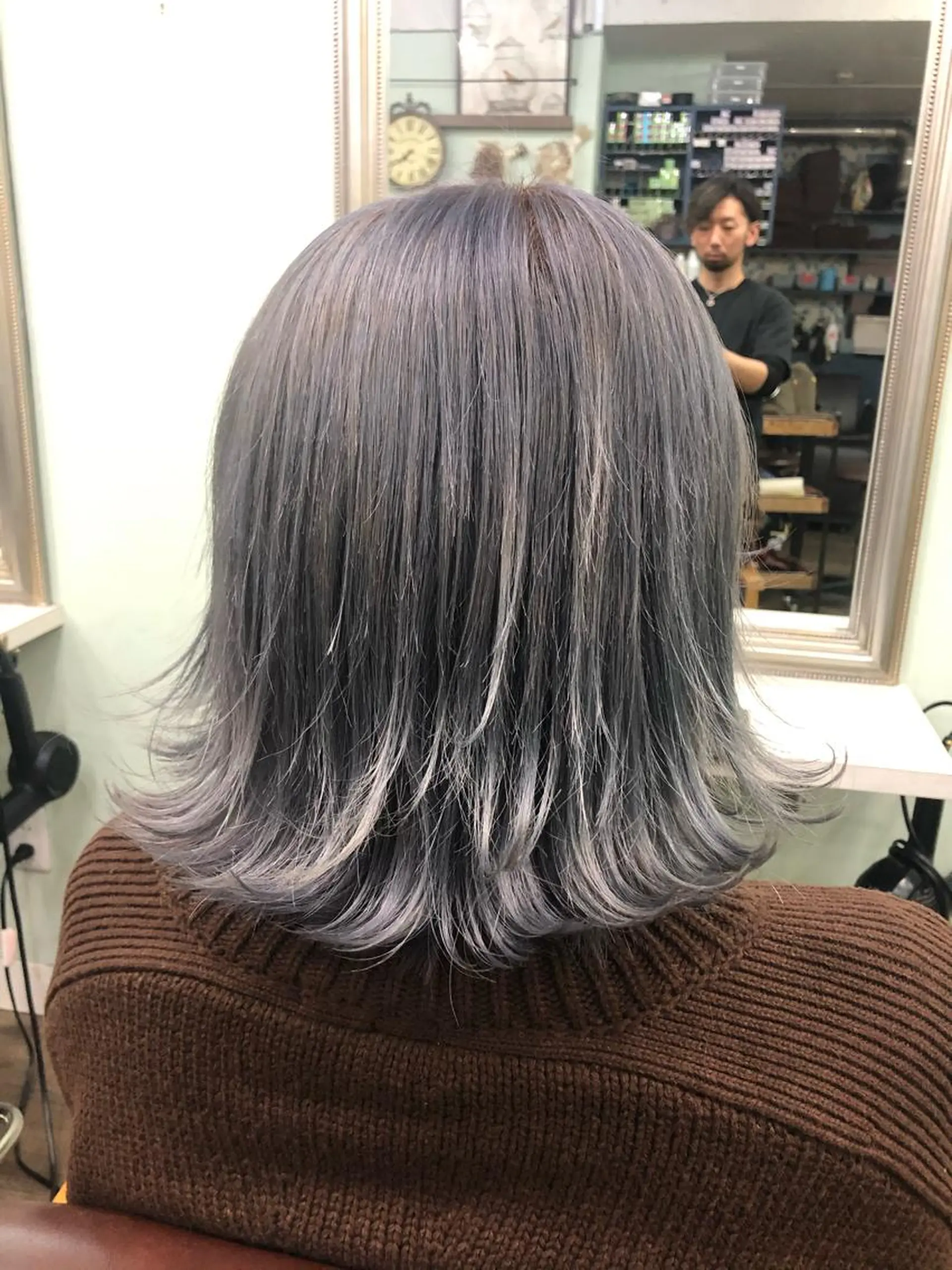 ミディアム カラー 🌟髪質改善ケアカラ ー美髪縮毛矯正y🌟のヘアスタイル