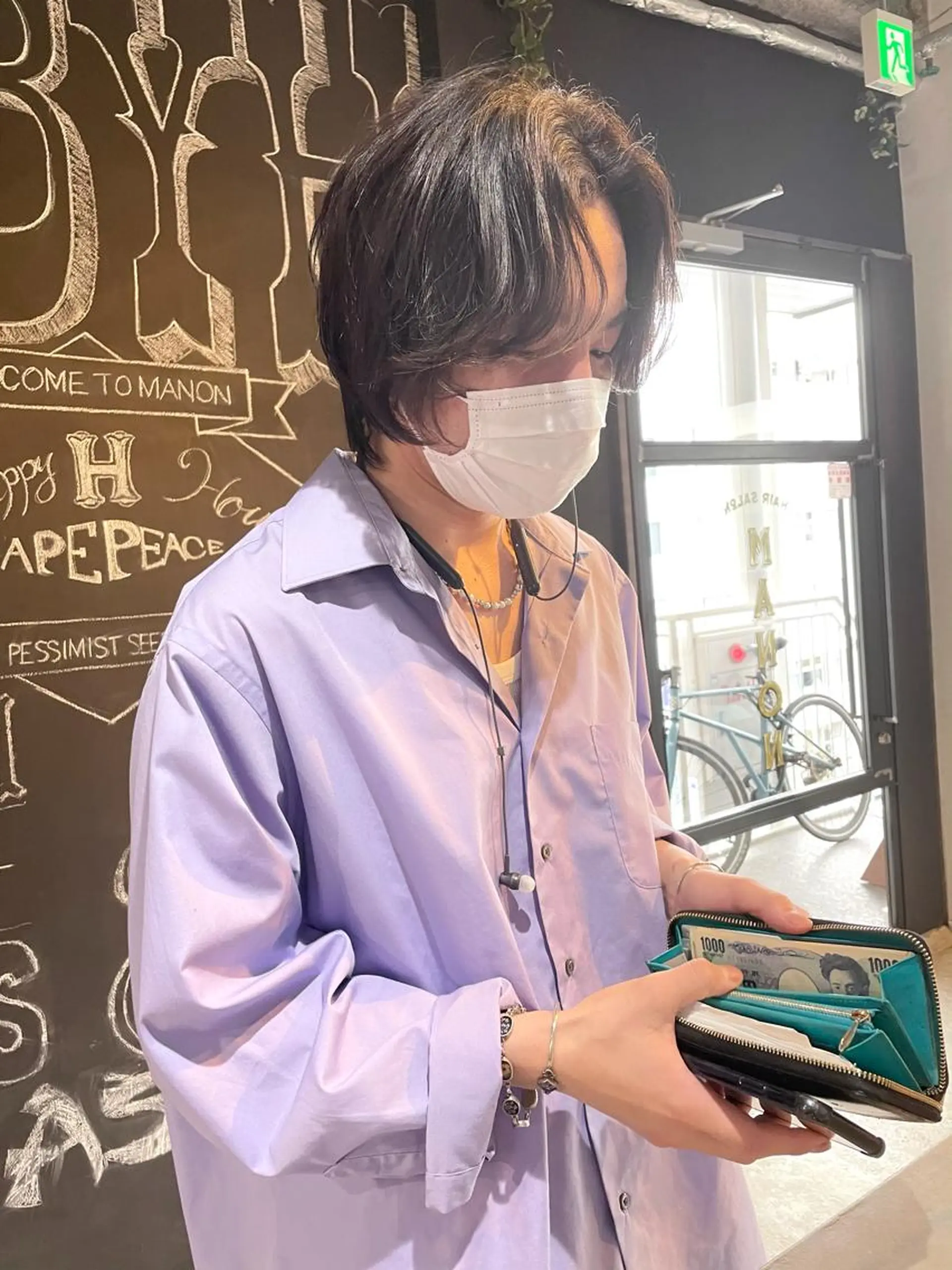 ミディアム パーマ メンズ カット パーマ トリートメント メンズヘア/レイヤー /ボブ山内春輝のヘアスタイル