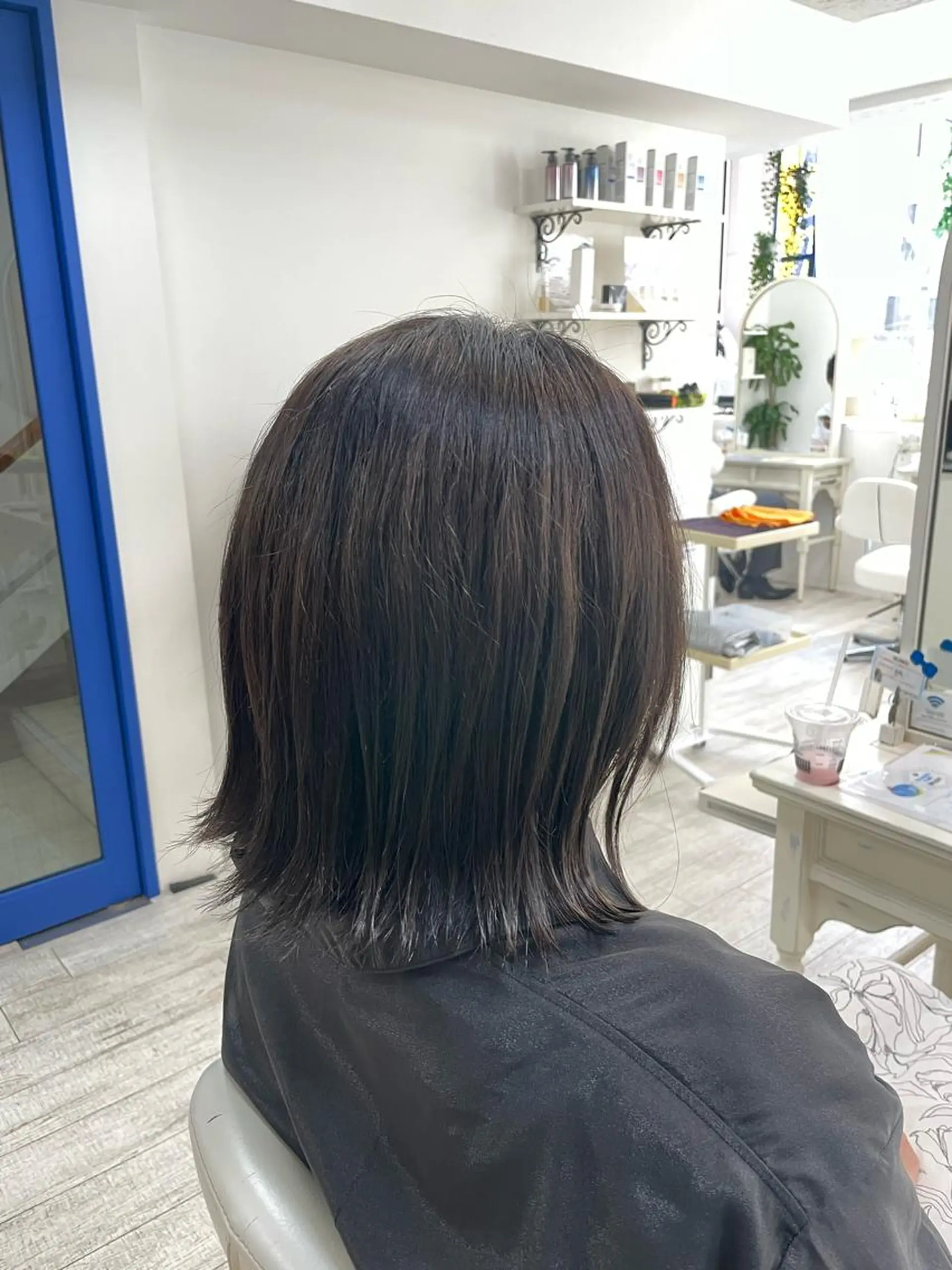 ミディアム ヘアカラー 新籾 尚哉のヘアスタイル