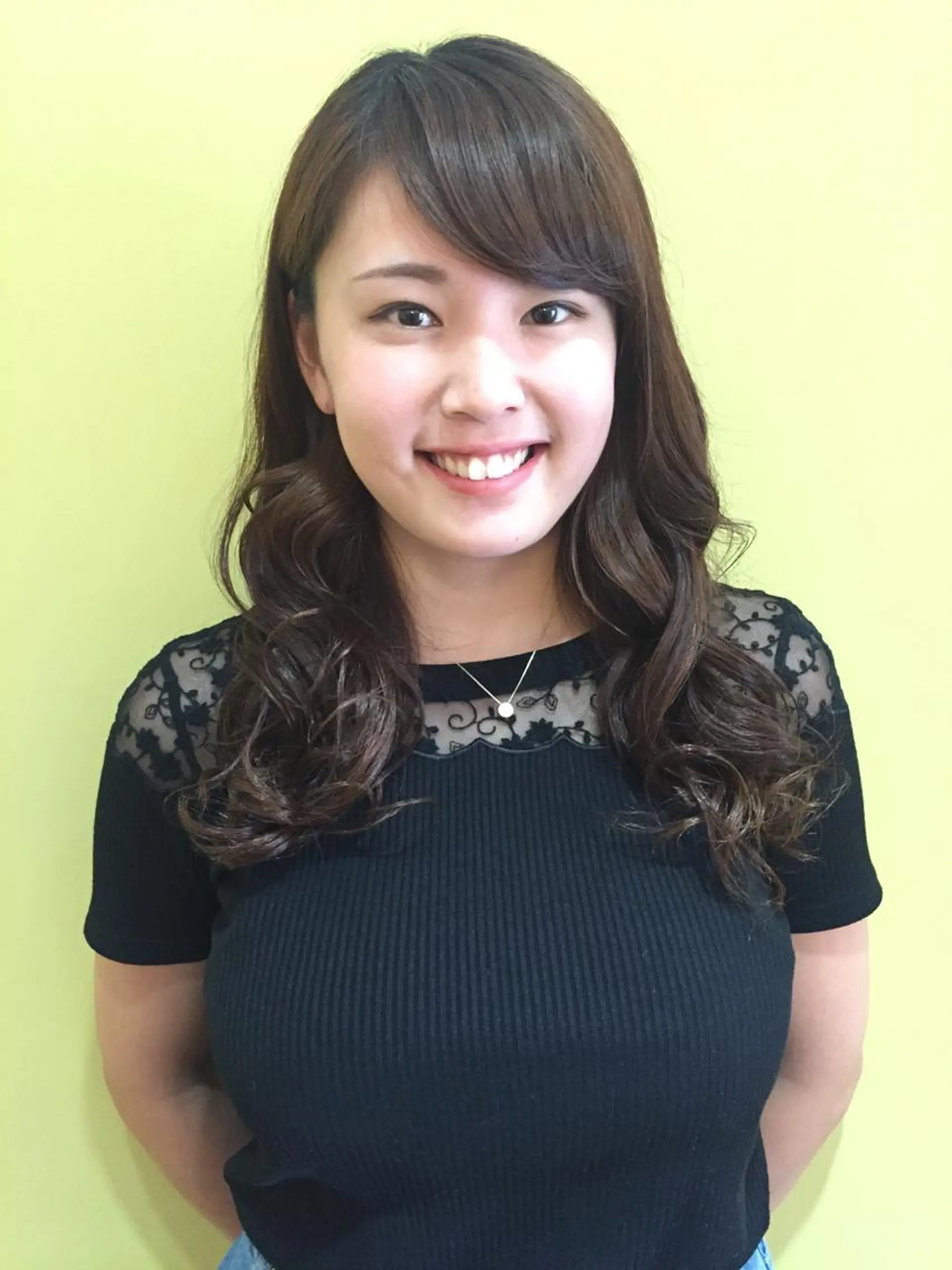 ロング カラー パーマ 鬼頭 洋吏のヘアスタイル