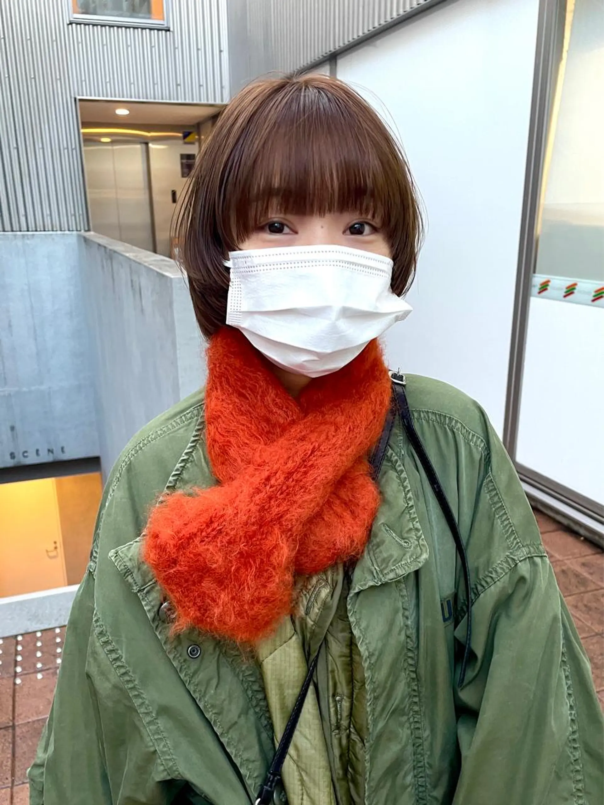 ショート カラー ボブ カット ヘアカラー トリートメント ボブ/レイヤー/ケア パーマ/リュウタのヘアスタイル