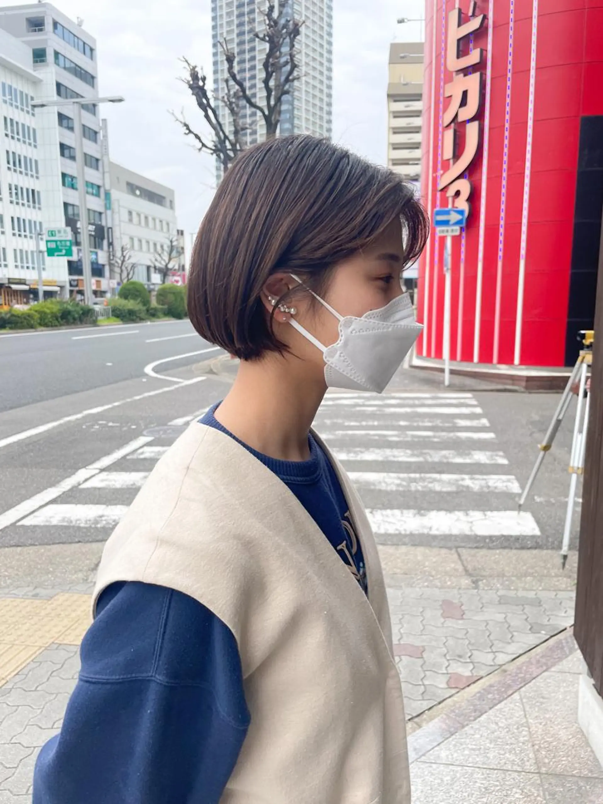 ショート カラー ヘアカラー トリートメント 高橋 みく/ minim 暖色のヘアスタイル