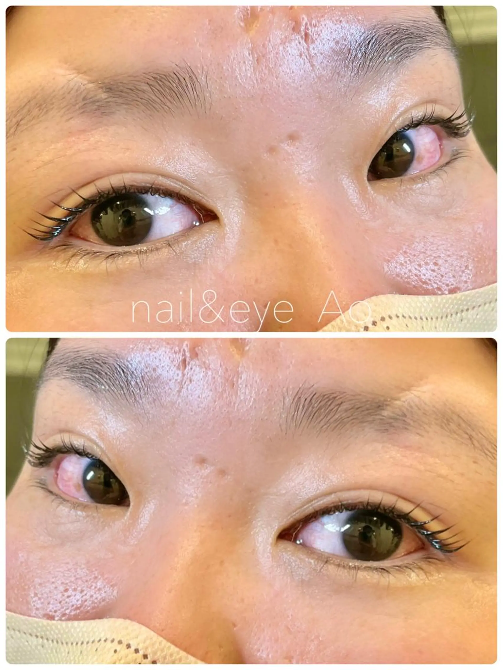 セミロング カラー パーマ ヘアアレンジ メンズ キッズ ネイル マツエク・マツパ アイブロウ パリジェンヌラッシュリフト ストレートパーマ マツパ nail&eye Aoのマツエク・マツパデザイン