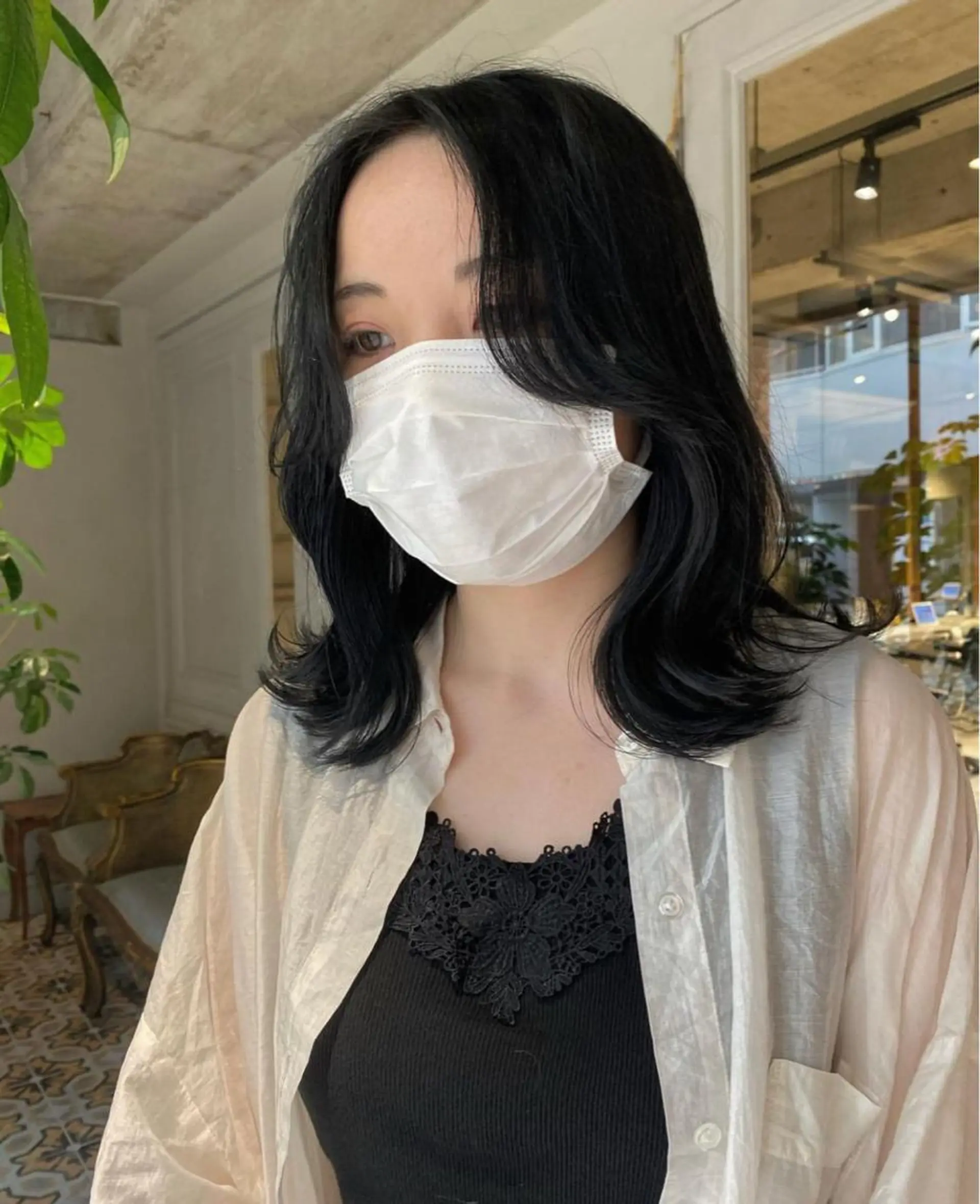 ミディアム ヘアカラー 梅原 大和のヘアスタイル