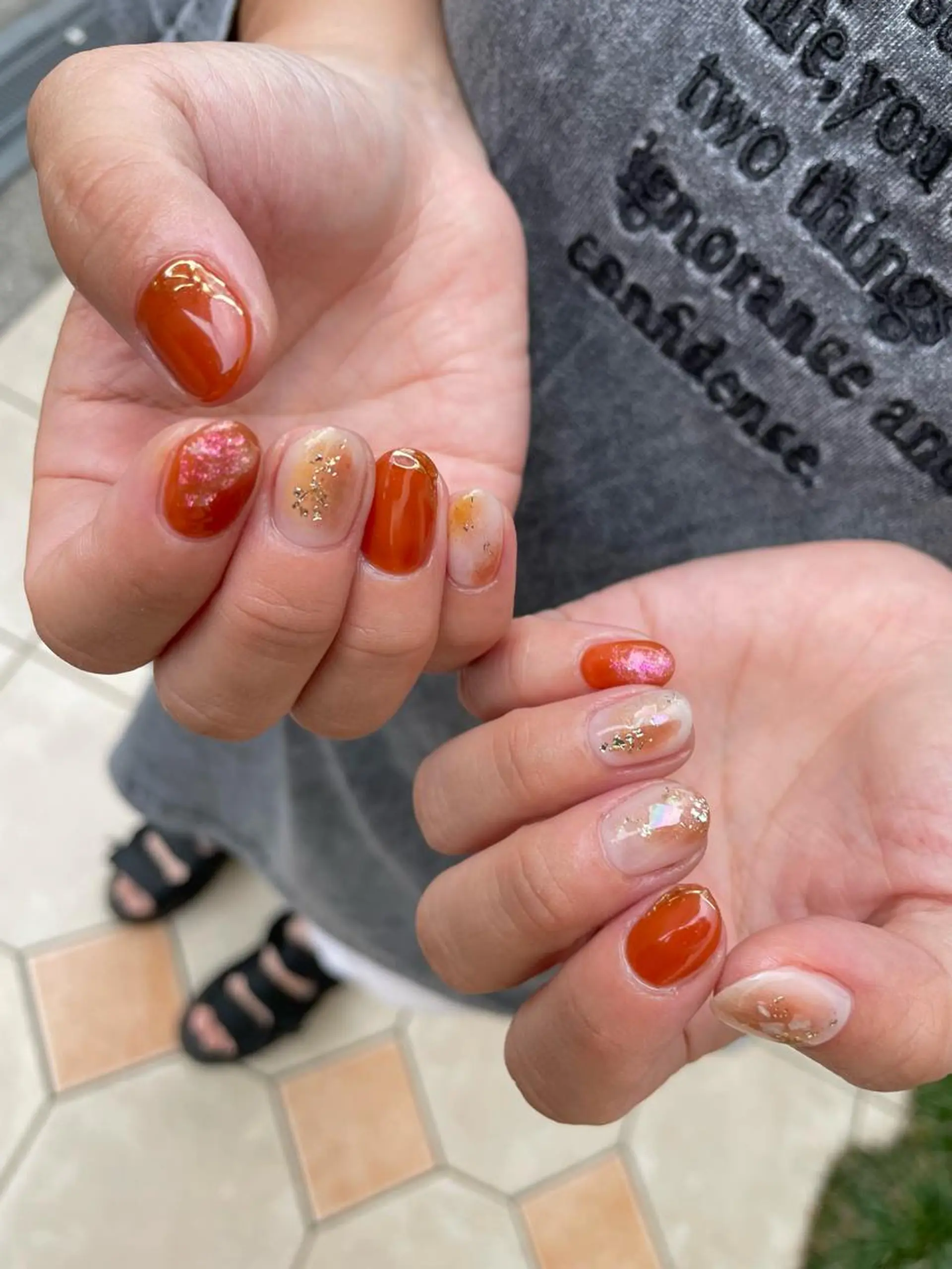 ロング カラー ヘアアレンジ キッズ ネイル マツエク・マツパ アイブロウ 福田 加奈のネイルデザイン