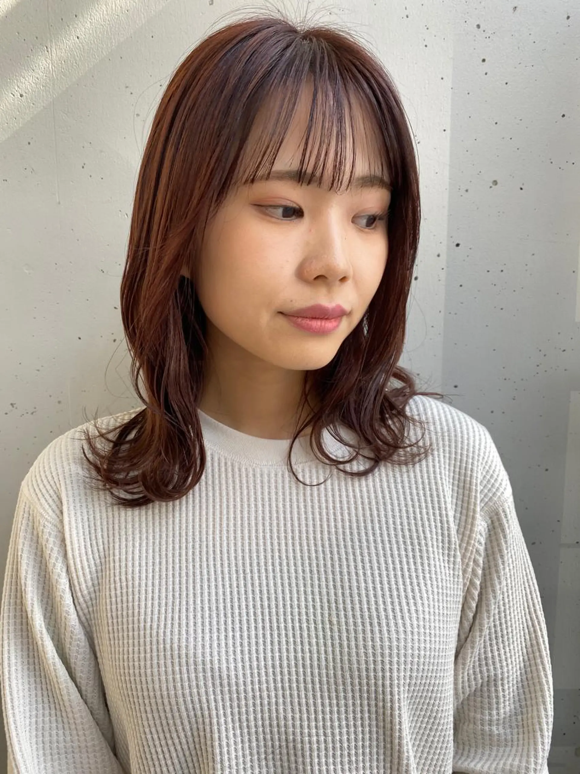 ミディアム カット ヘアカラー トリートメント ボブ / オージュア 🌸Mikuのヘアスタイル