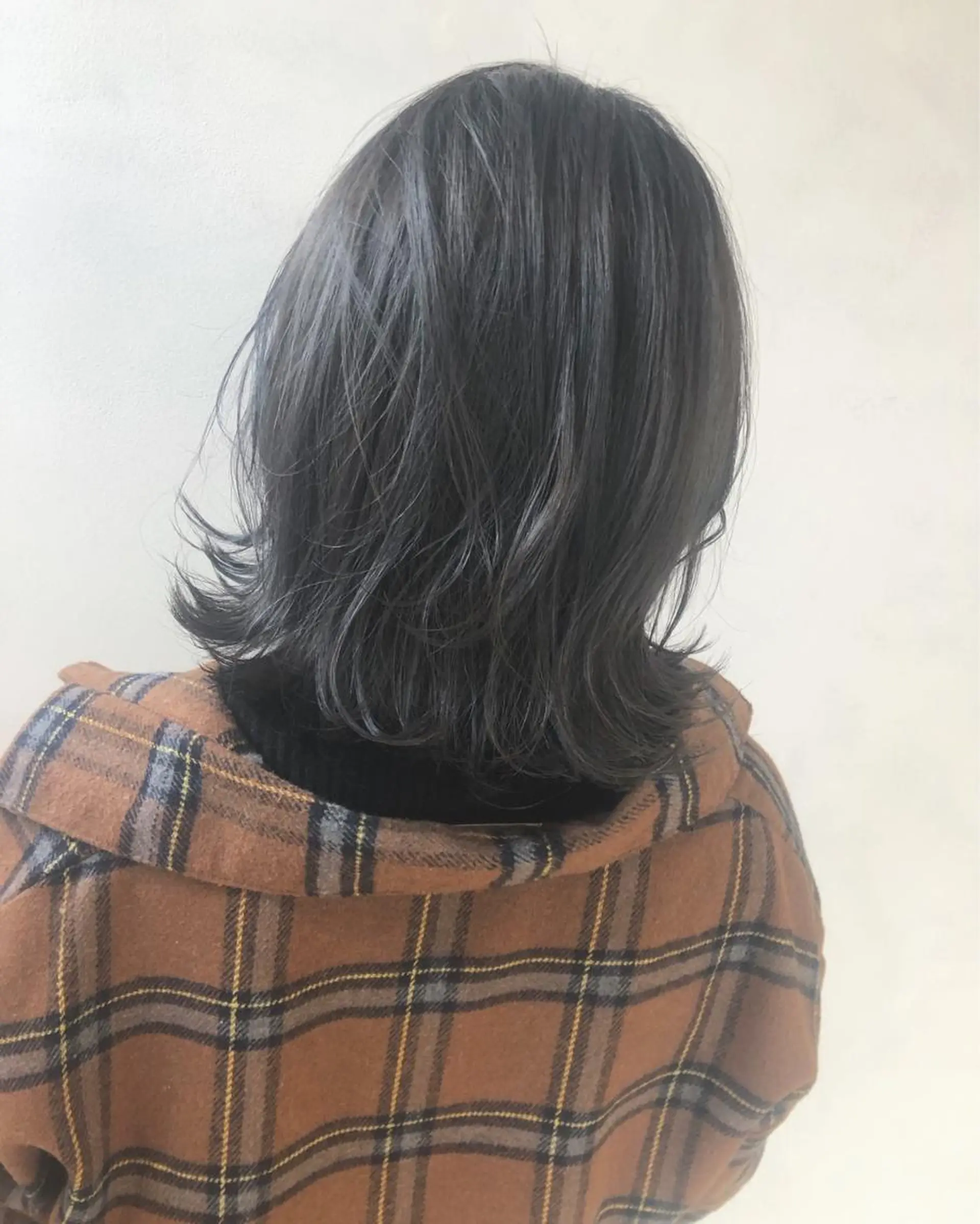 ミディアム カラーと髪質改善 のミライのヘアスタイル