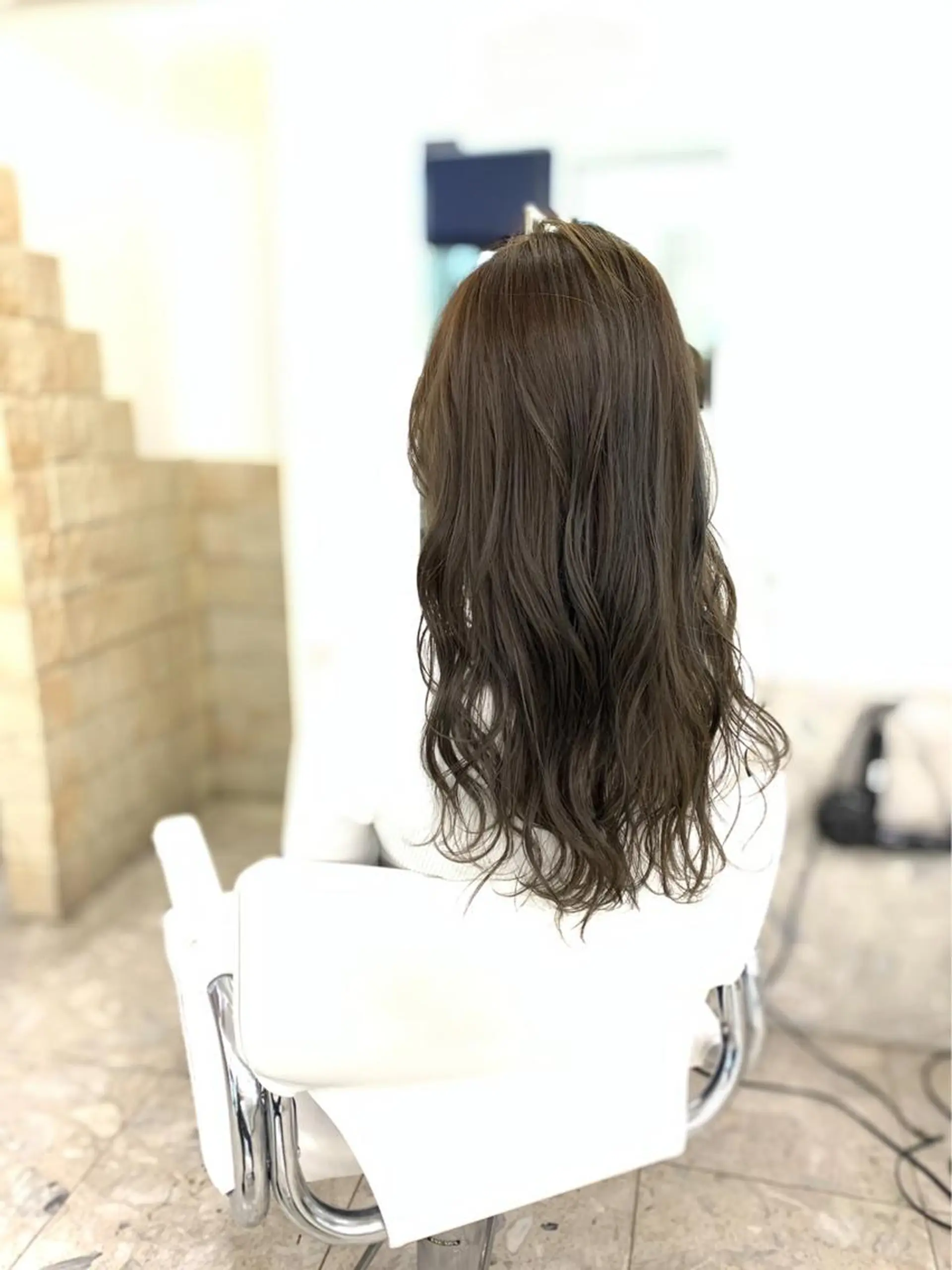 セミロング カラー パーマ ヘアアレンジ 🧸縮毛矯正特化 金澤 彩香🎀のヘアスタイル