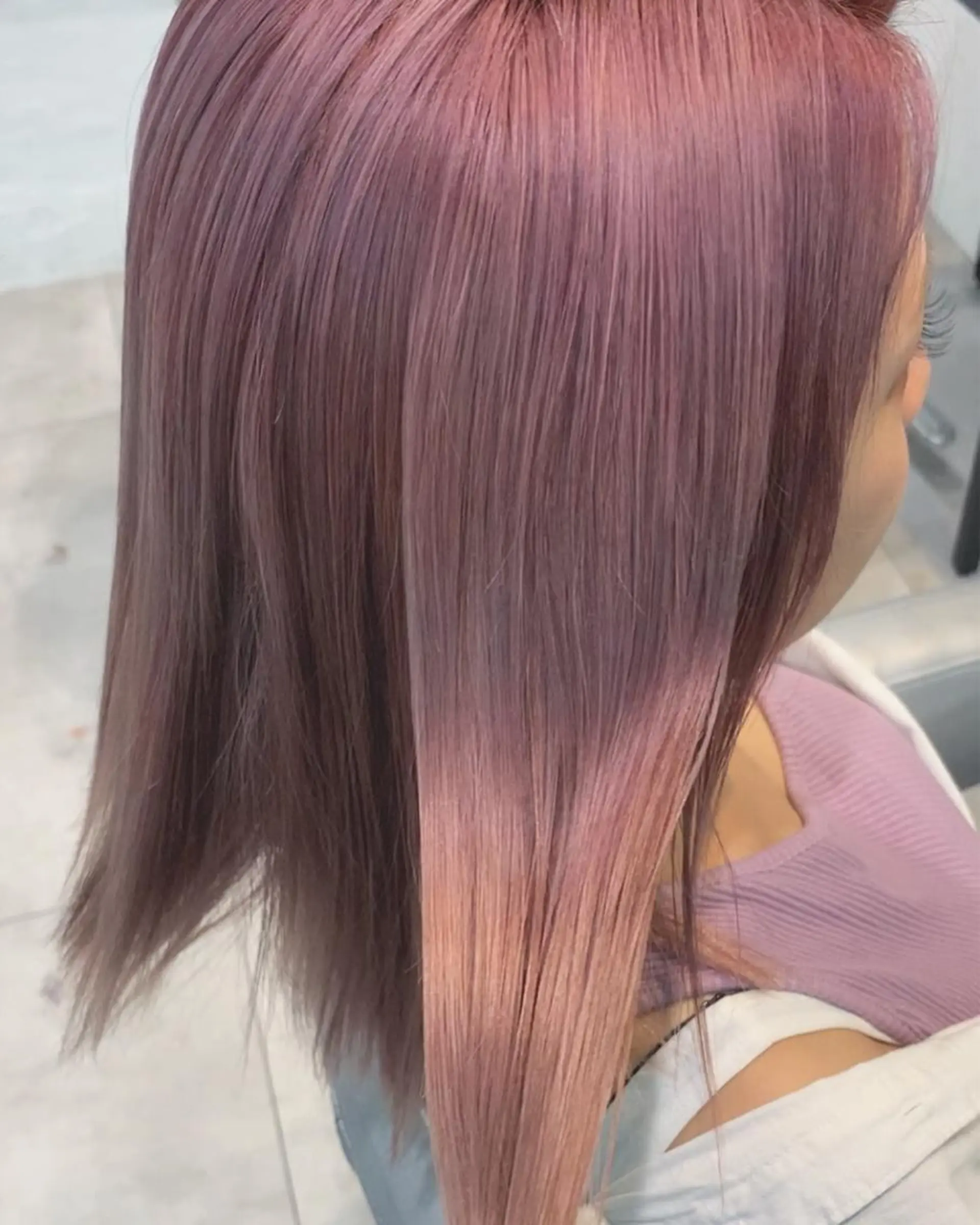 ミディアム カラー 酸性ストレート・ メンズ  三原 楊子のヘアスタイル