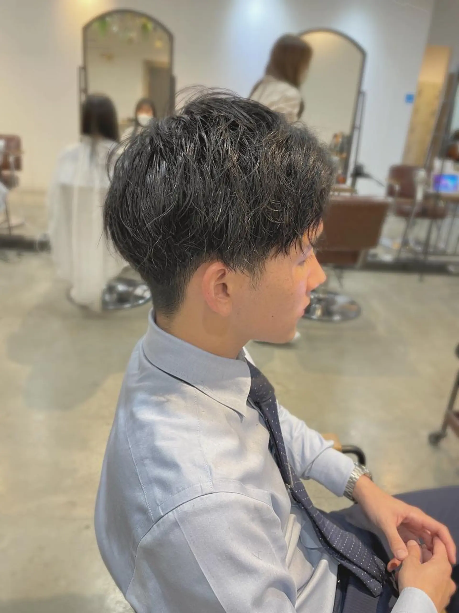 ショート メンズ カット トリートメント 中津/梅田/赤み消し /髪質改善/愛芽のヘアスタイル