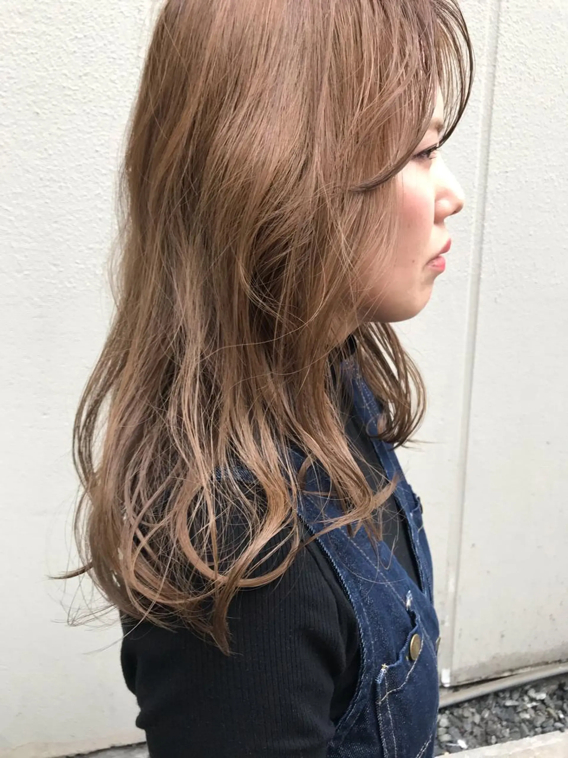 セミロング カット ヘアカラー トリートメント さの あやねのヘアスタイル