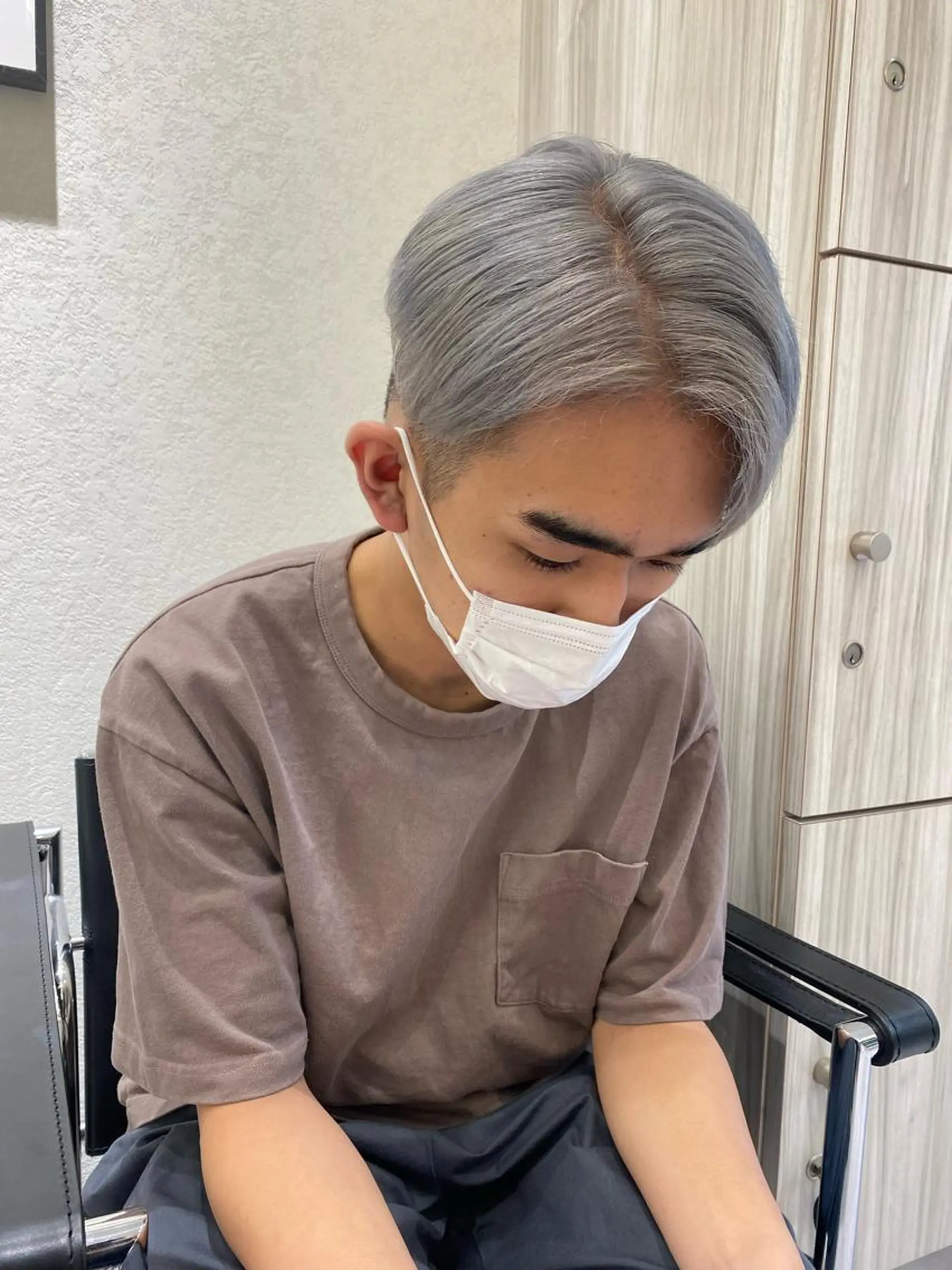 ショート カラー メンズ ムトウセイマ/艶髪 /艶ケアWブリーチのヘアスタイル