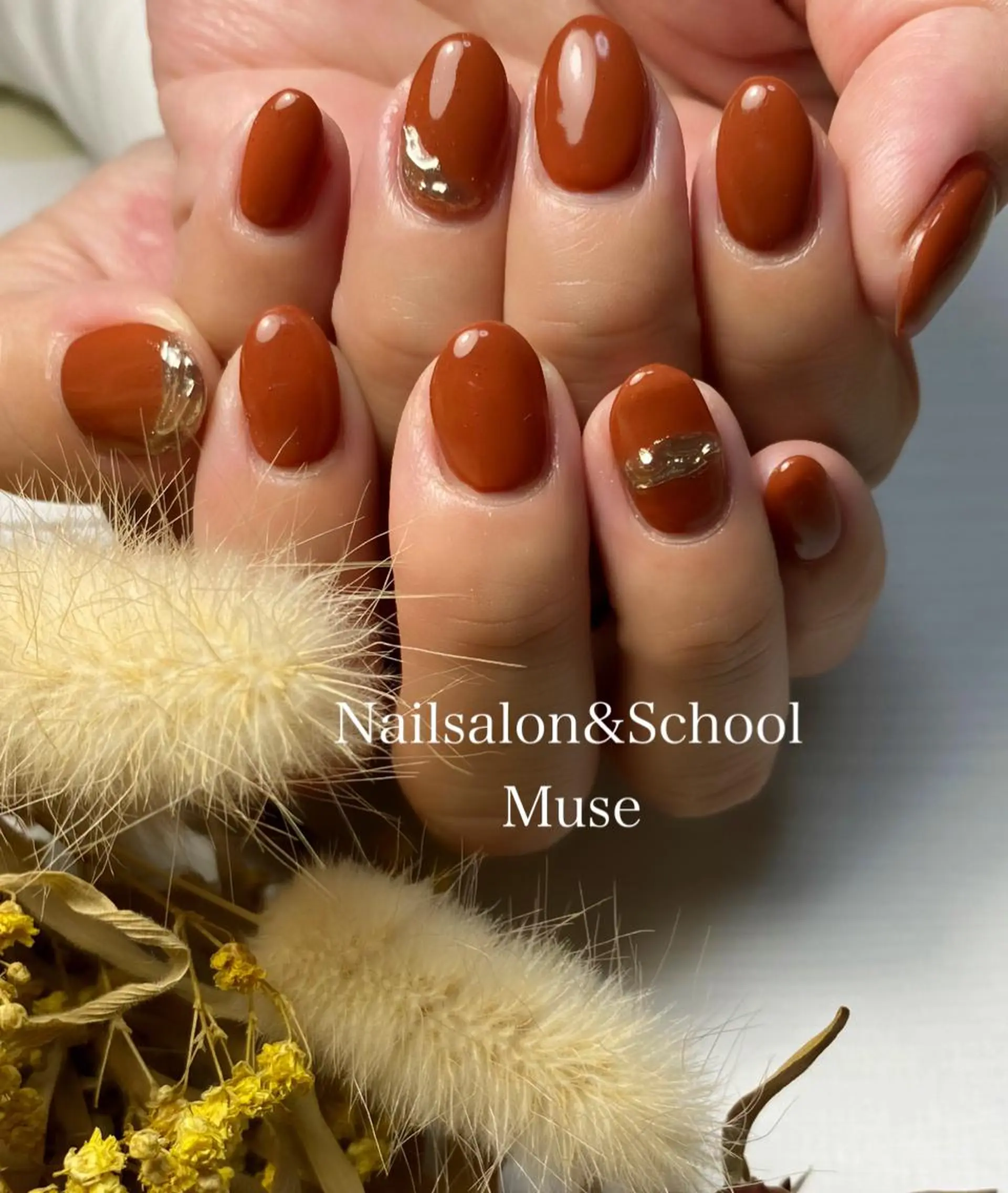 ネイル シルバー ハンドネイル Nail salon Museのネイルデザイン